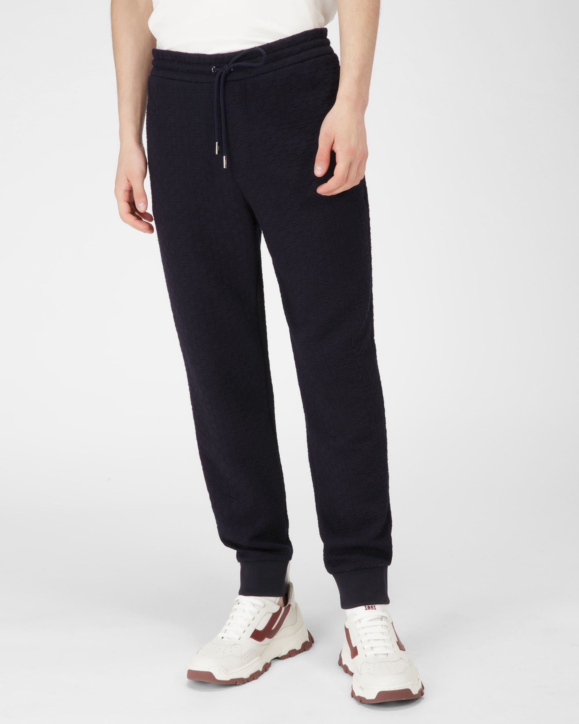Pantalon En Jersey Mélangé Noir - Homme - Bally - 01