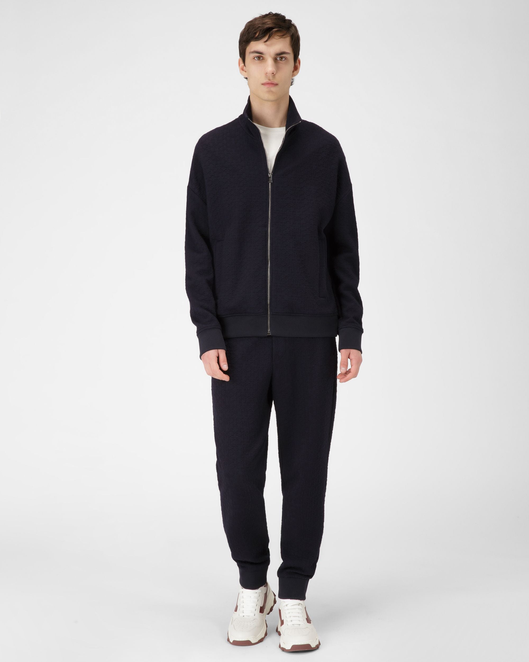 Pantalon En Jersey Mélangé Noir - Homme - Bally - 04