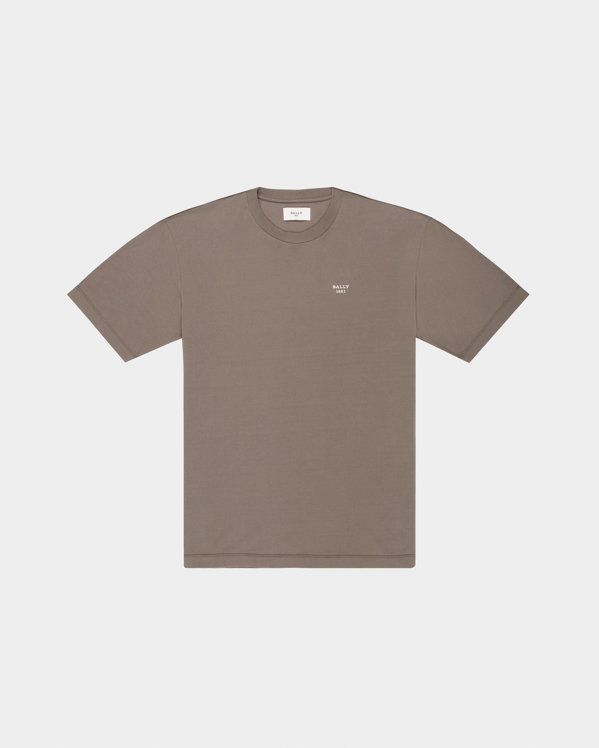 T-Shirt En Coton Biologique Vert - Homme - Bally - 04