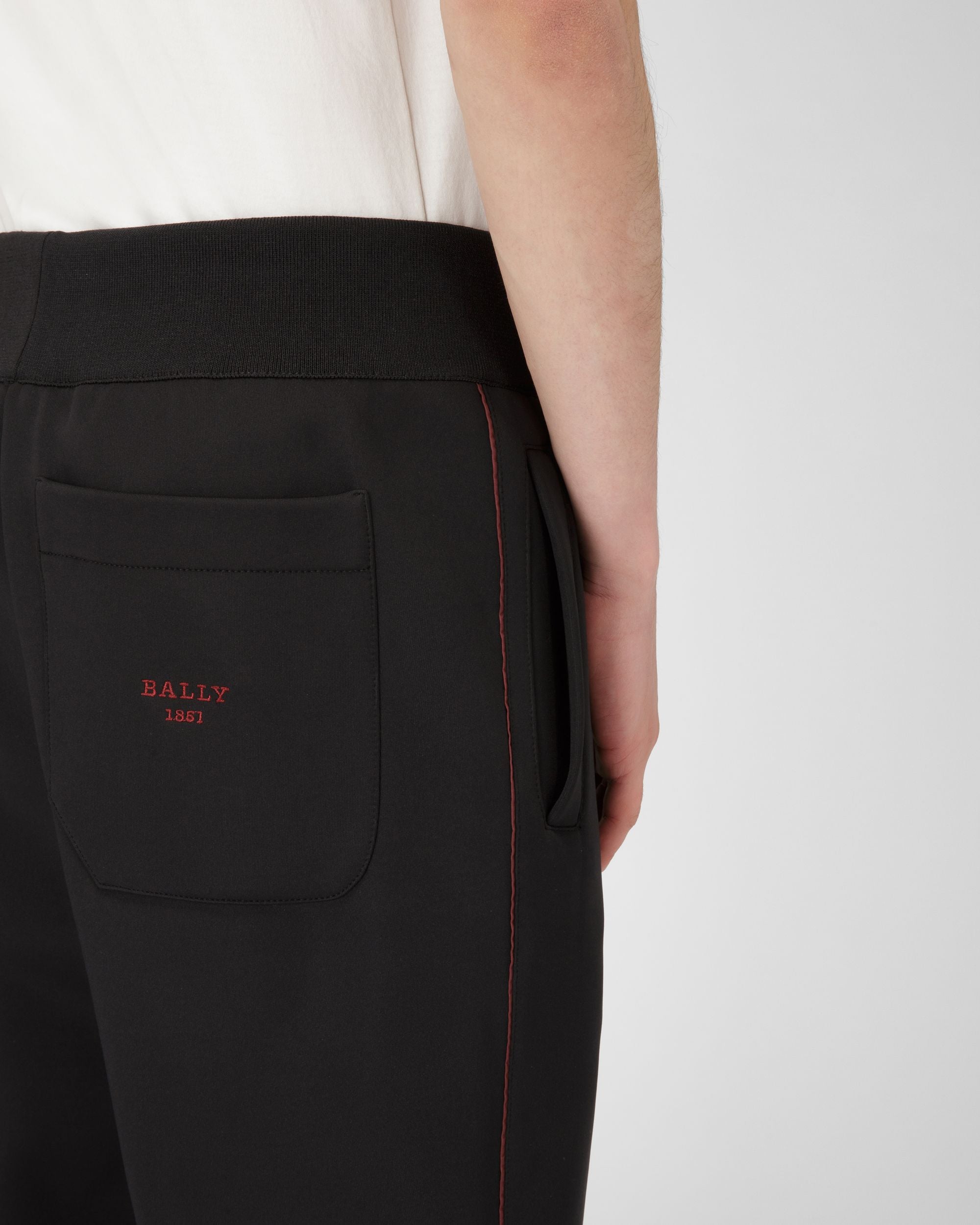 Pantalon De Survêtement En Polyester Mélangé Noir - Homme - Bally - 02