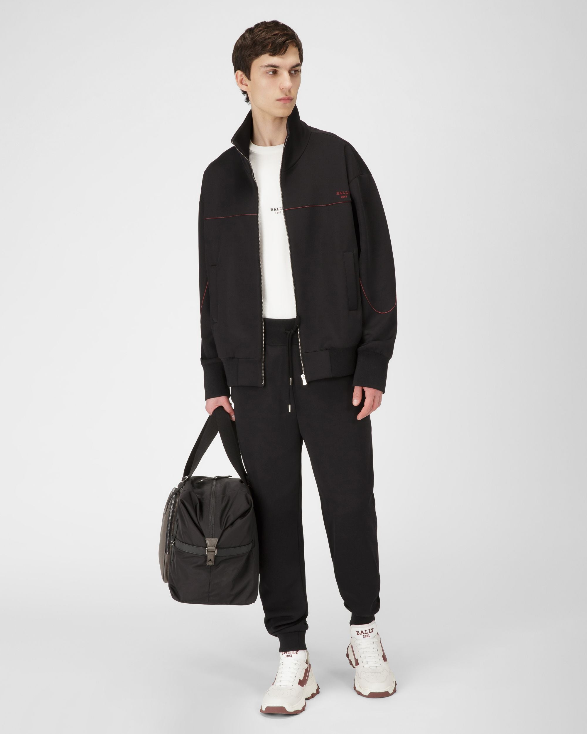Pantalon De Survêtement En Polyester Mélangé Noir - Homme - Bally - 04