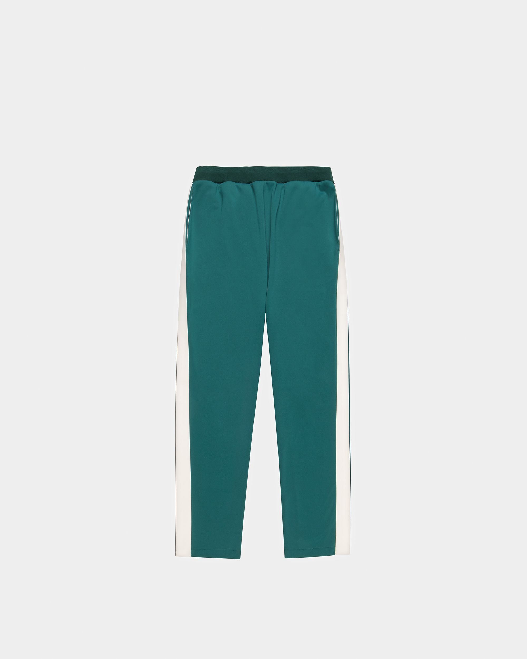 Pantalon De Sport En Coton Mélangé Vert - Homme - Bally - 01
