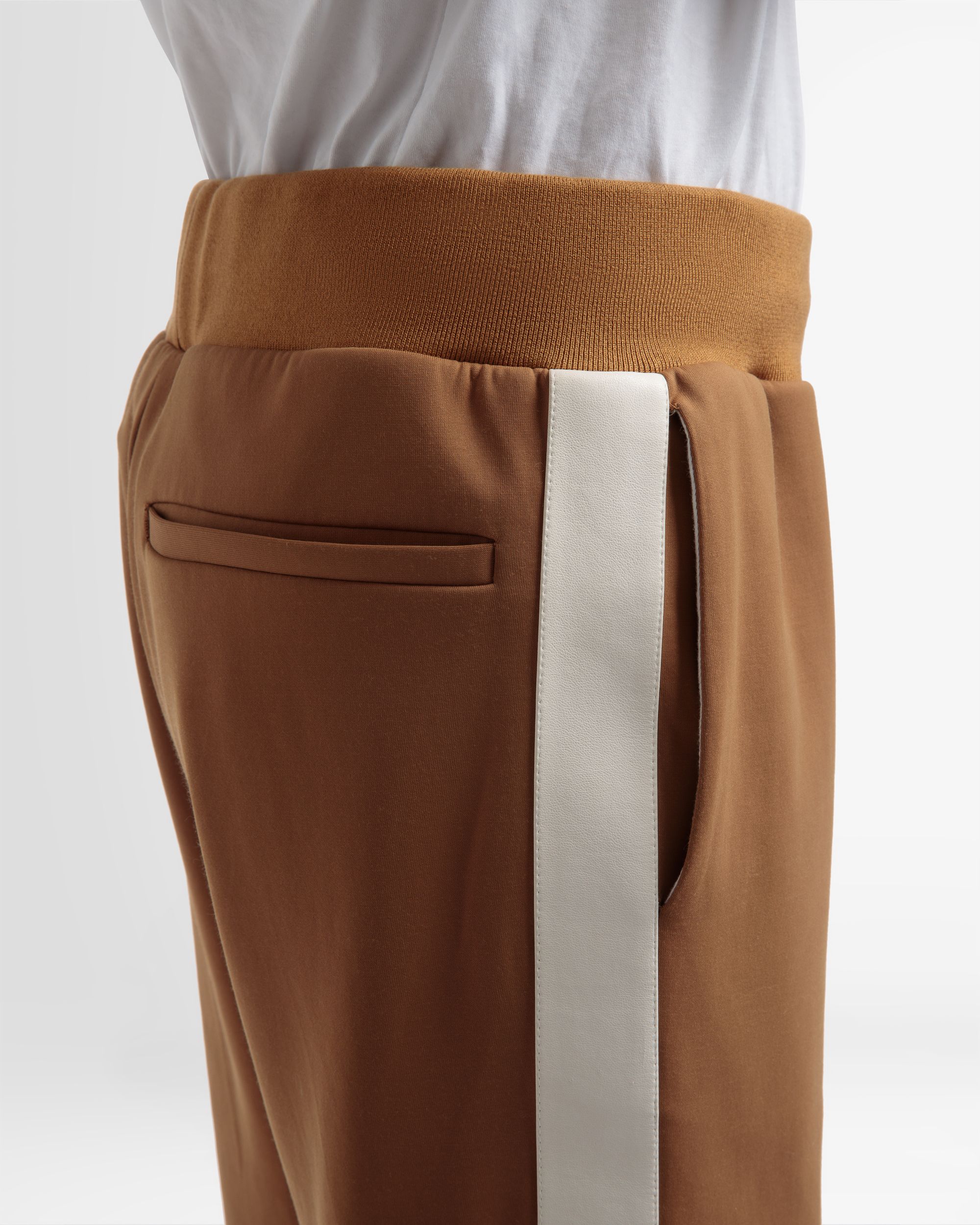 Pantalon De Sport En Coton Mélangé Couleur Désert - Homme - Bally - 04