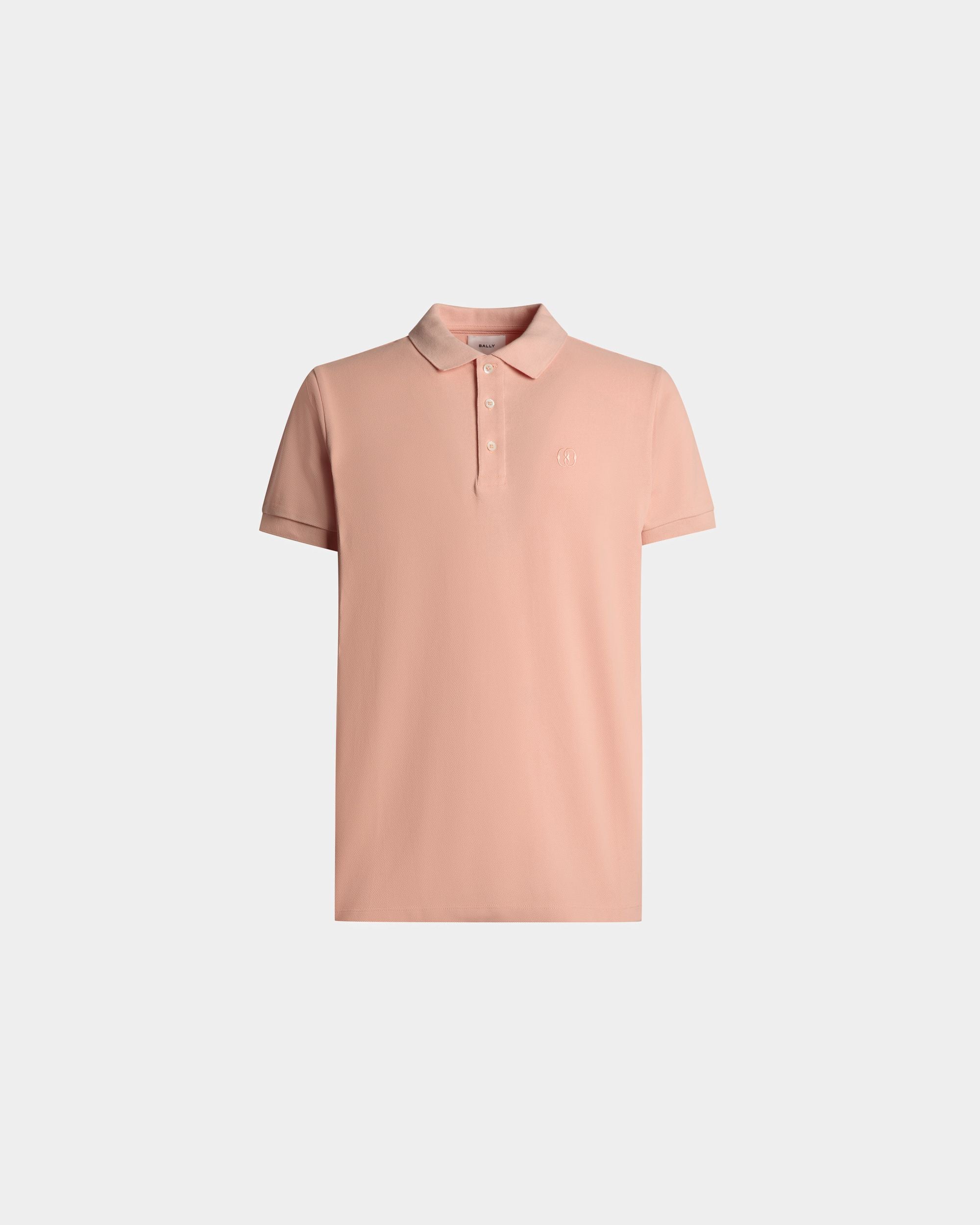 Polo à manches courtes En coton couleur Dusty Petal - Homme - Bally - 01