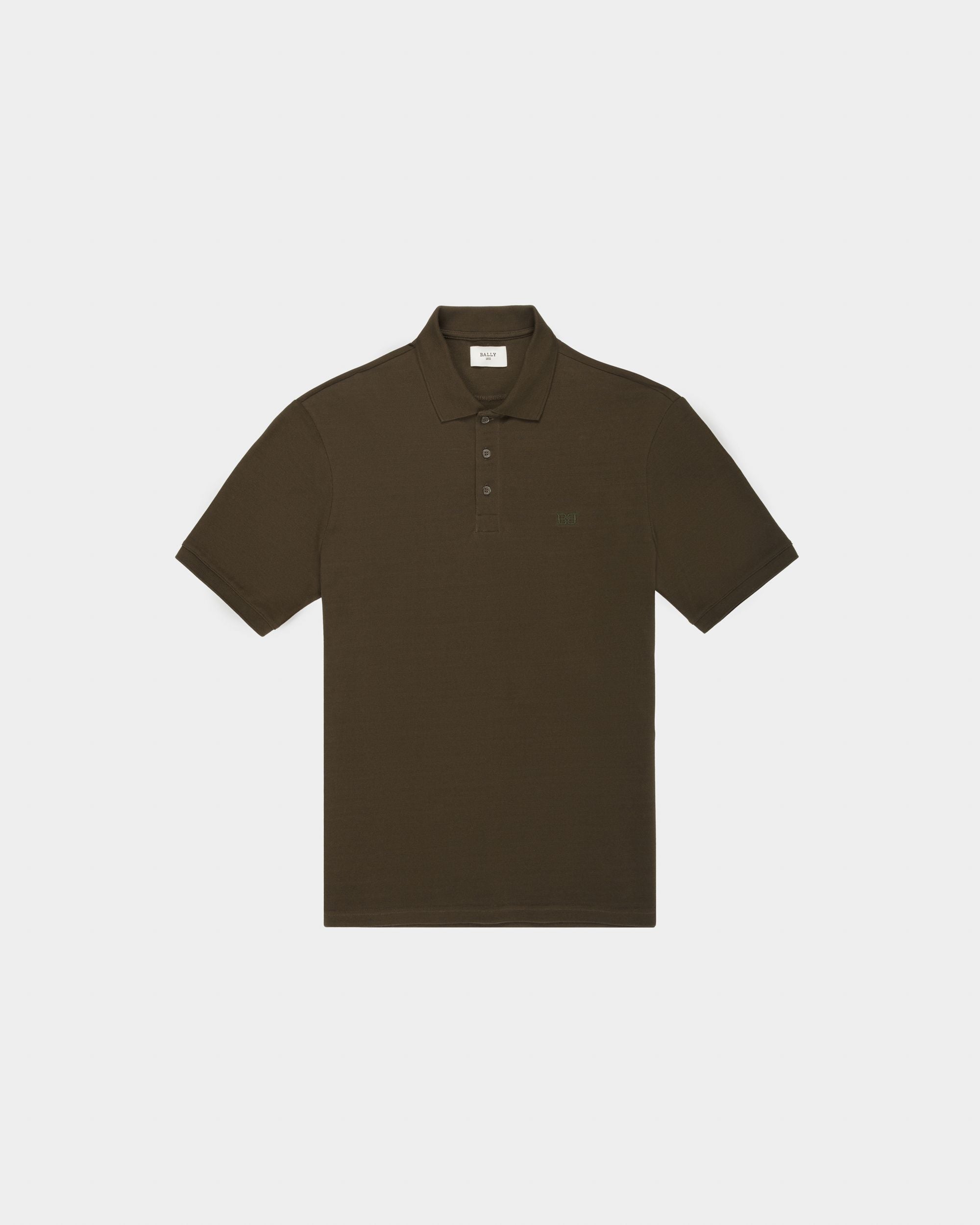 Polo En Coton Vert Militaire - Homme - Bally - 04