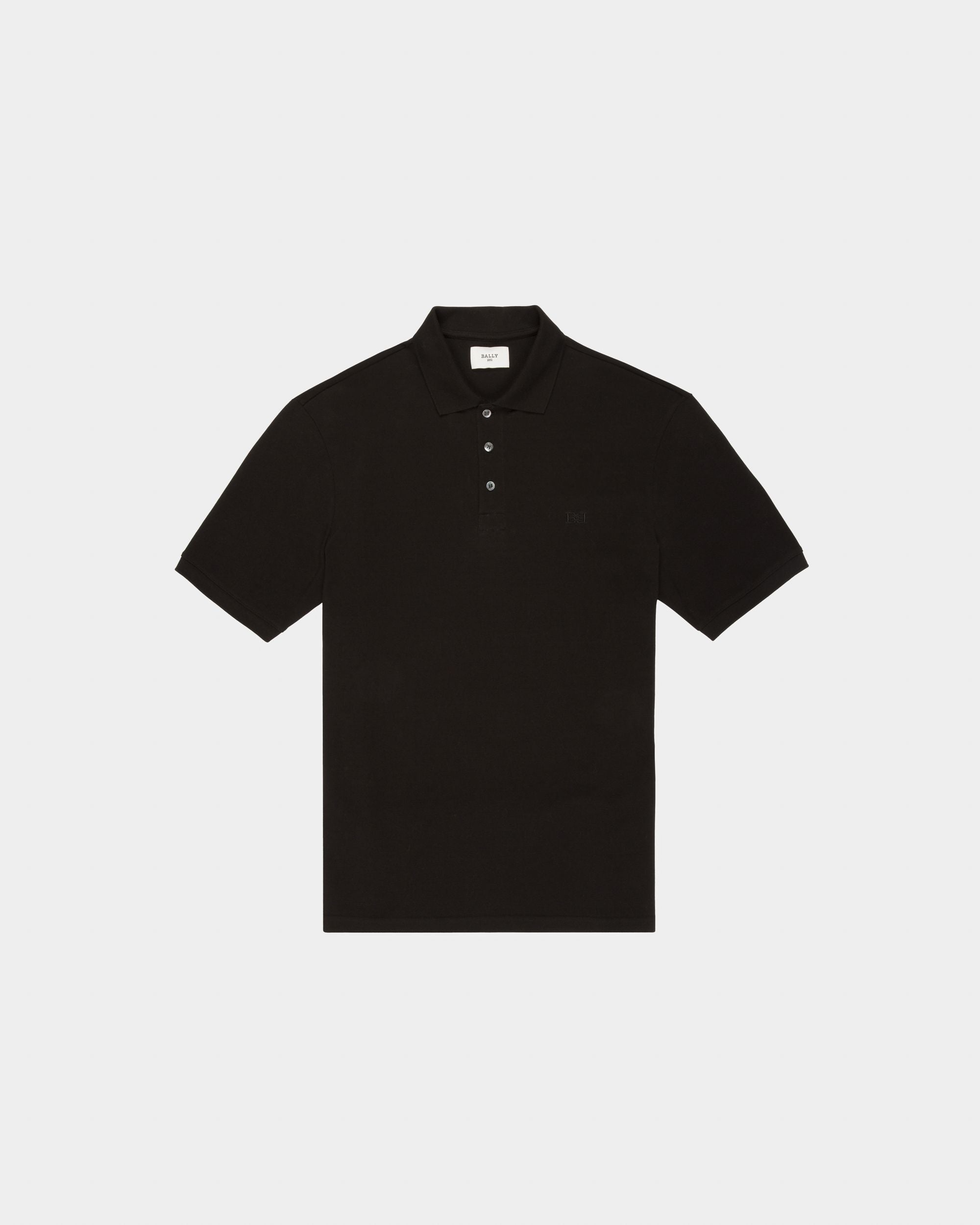 Polo En Coton Noir - Homme - Bally - 04