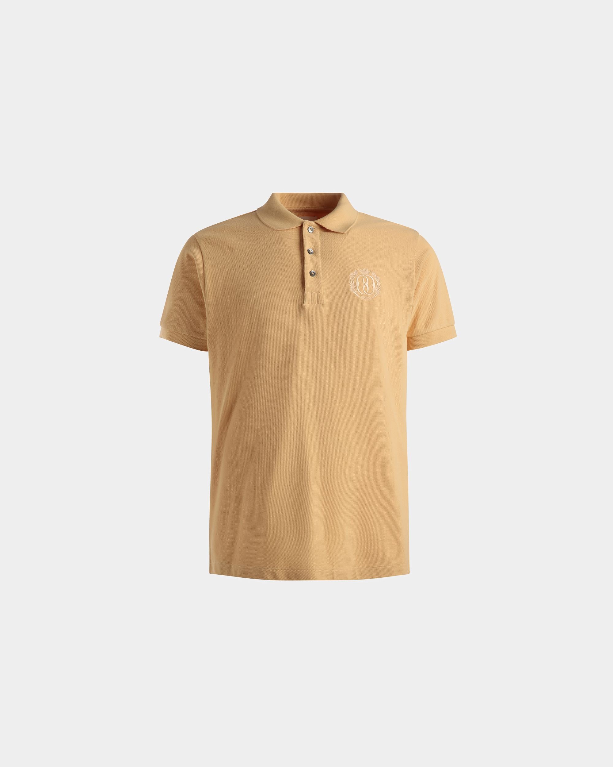 Polo Emblem En Coton Crème - Homme - Bally - 01