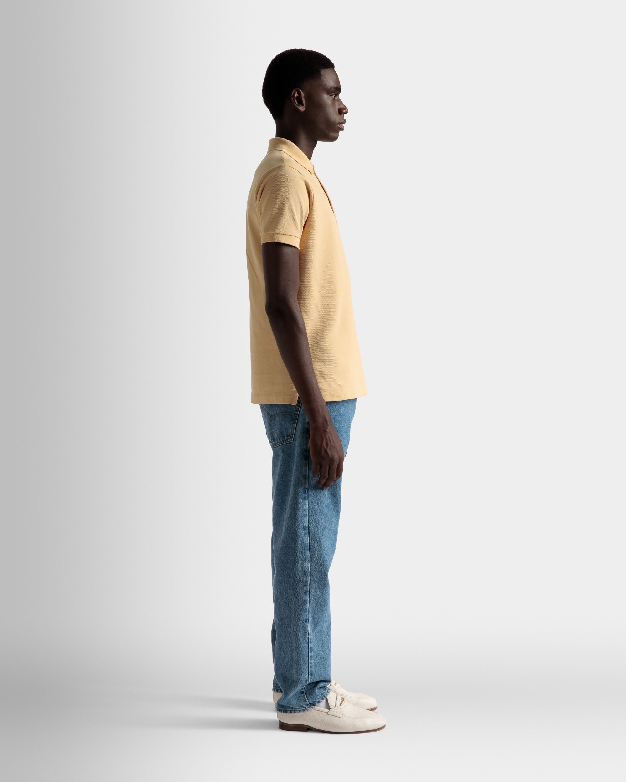 Polo Emblem En Coton Crème - Homme - Bally - 05