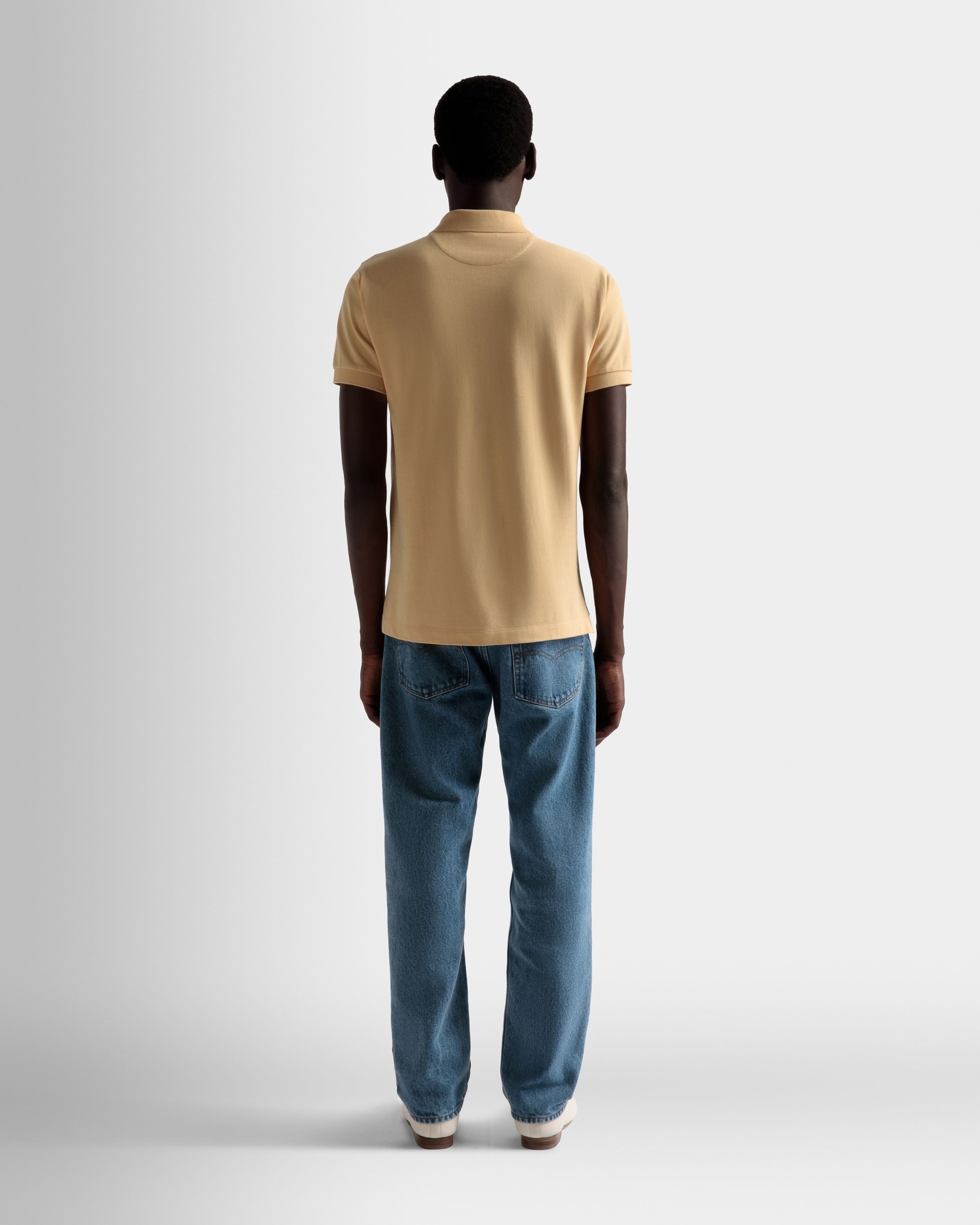 Polo Emblem En Coton Crème - Homme - Bally - 06