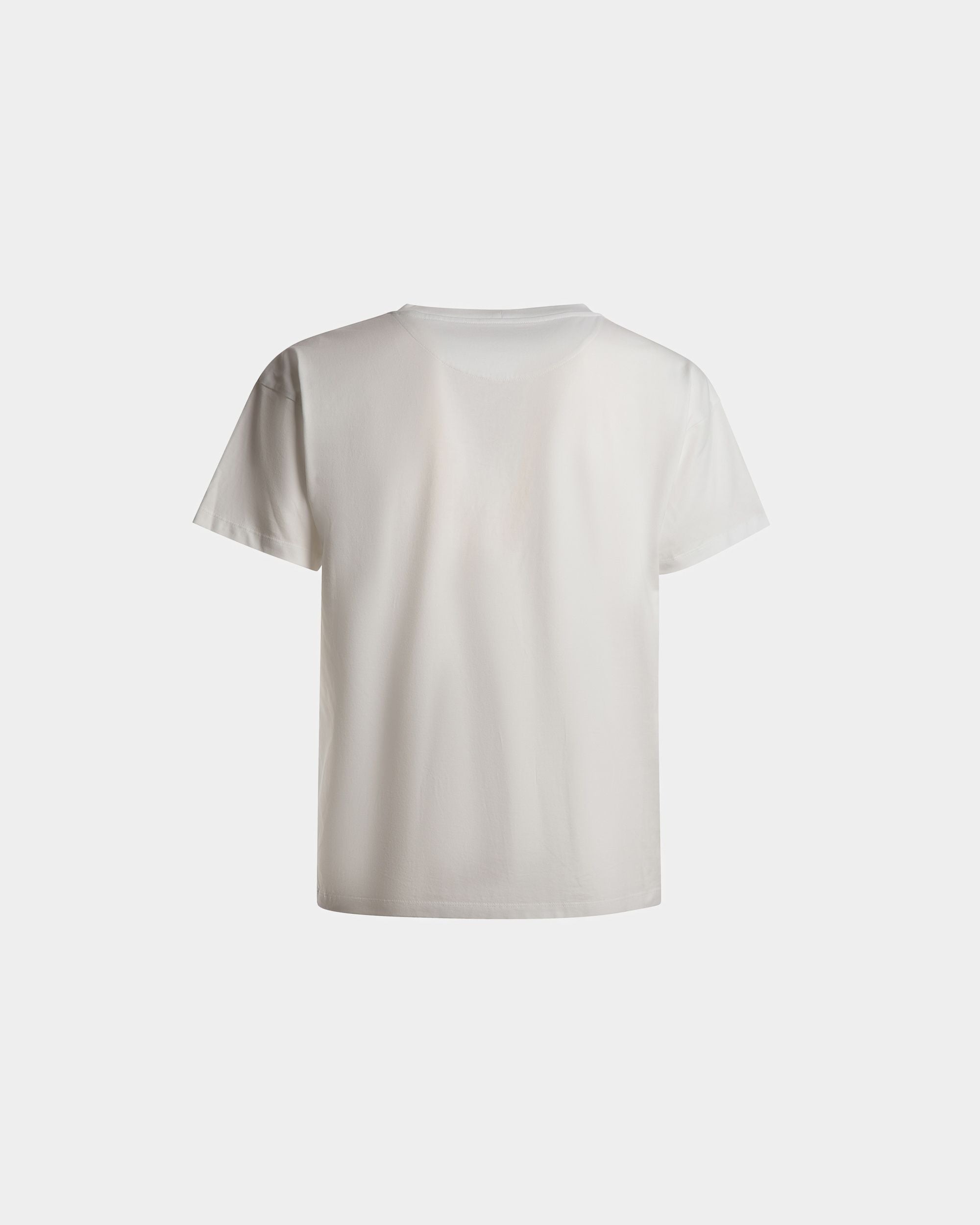 T-Shirt Logo En Coton Blanc - Homme - Bally - 07