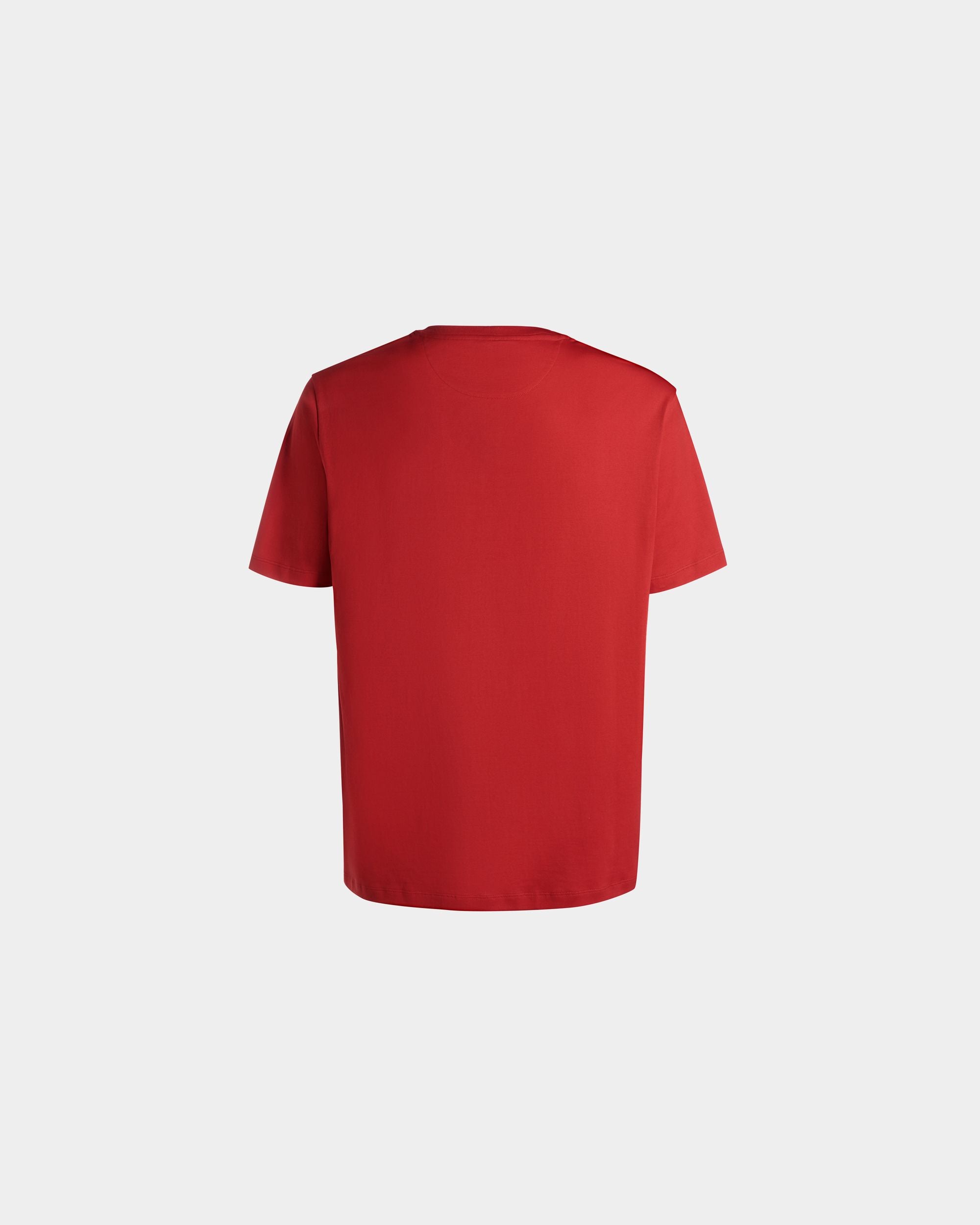 T-Shirt Imprimé Mountain Flower En Coton Candy Red - Homme - Bally - 03