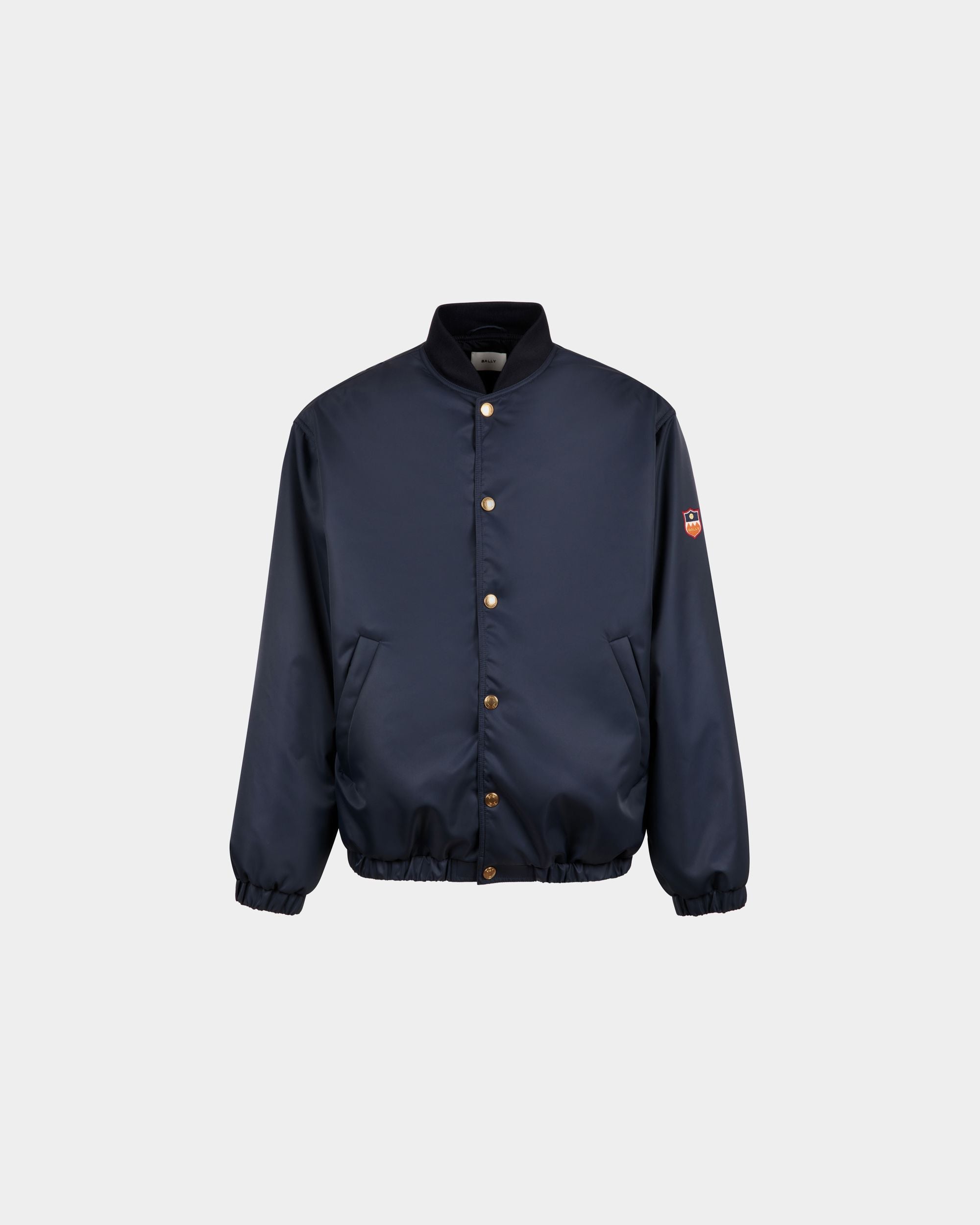 Bomber En Nylon Bleu Foncé - Homme - Bally - 01