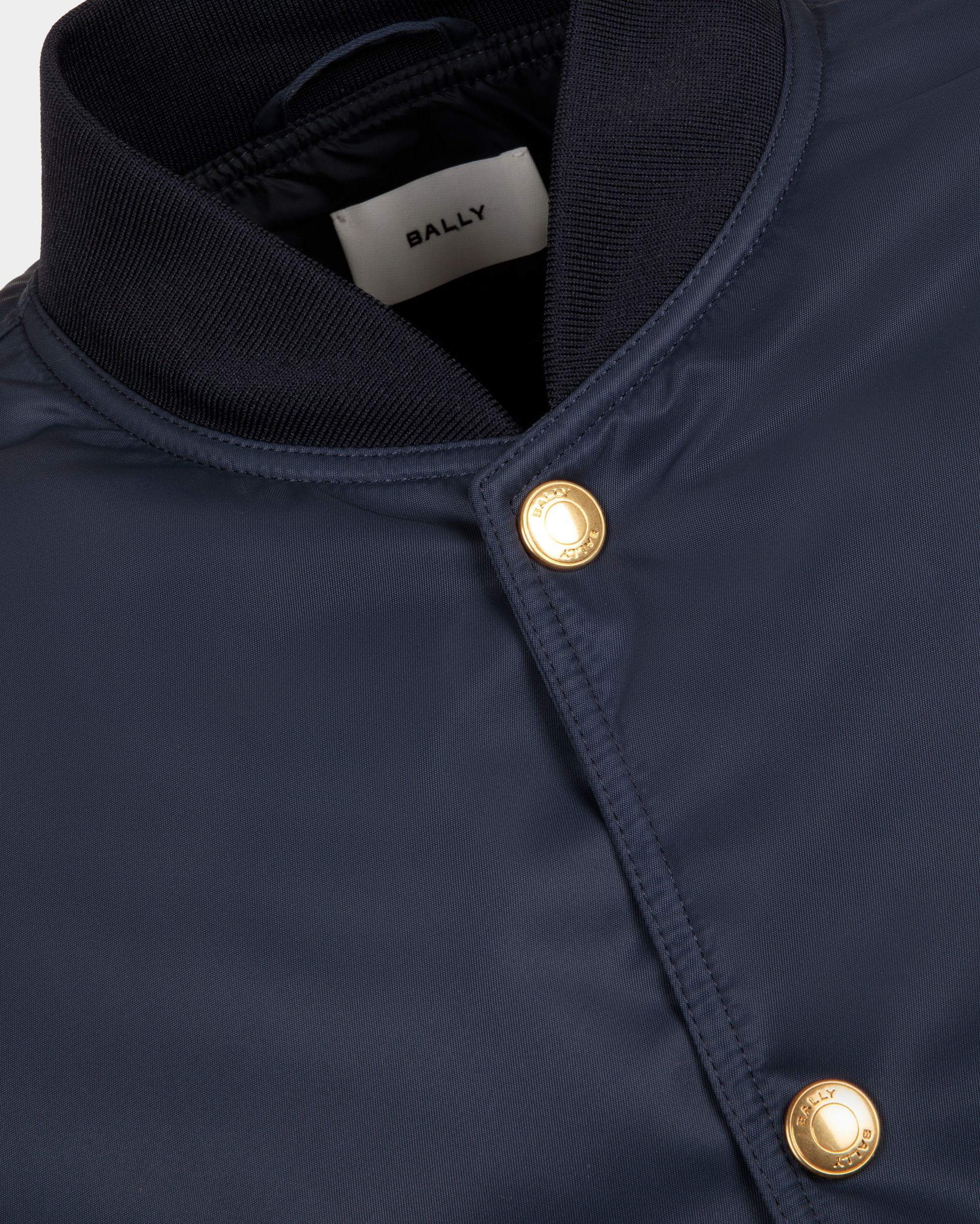 Bomber En Nylon Bleu Foncé - Homme - Bally - 02