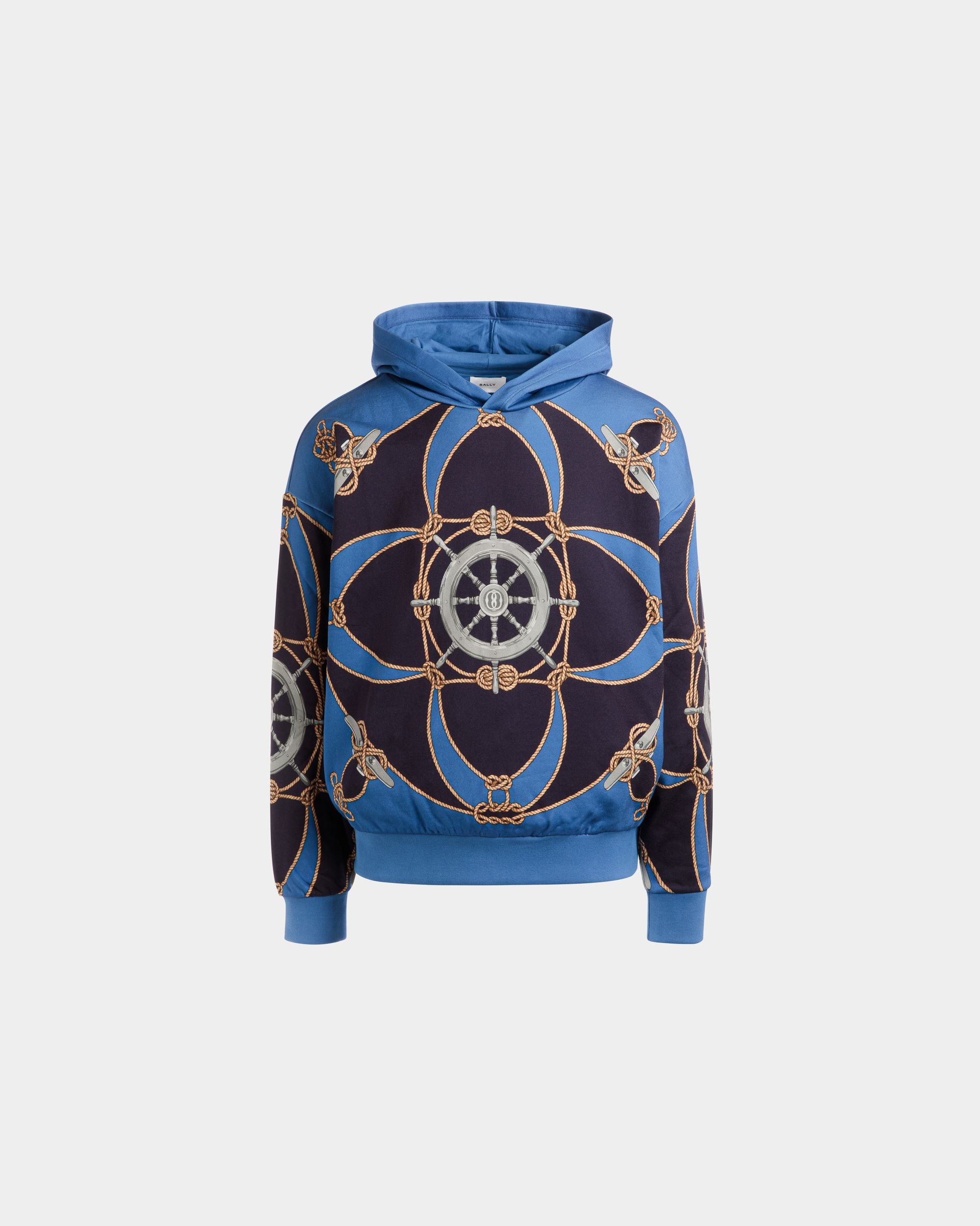 Sweat-shirt en coton bleu - Homme - Bally - 01