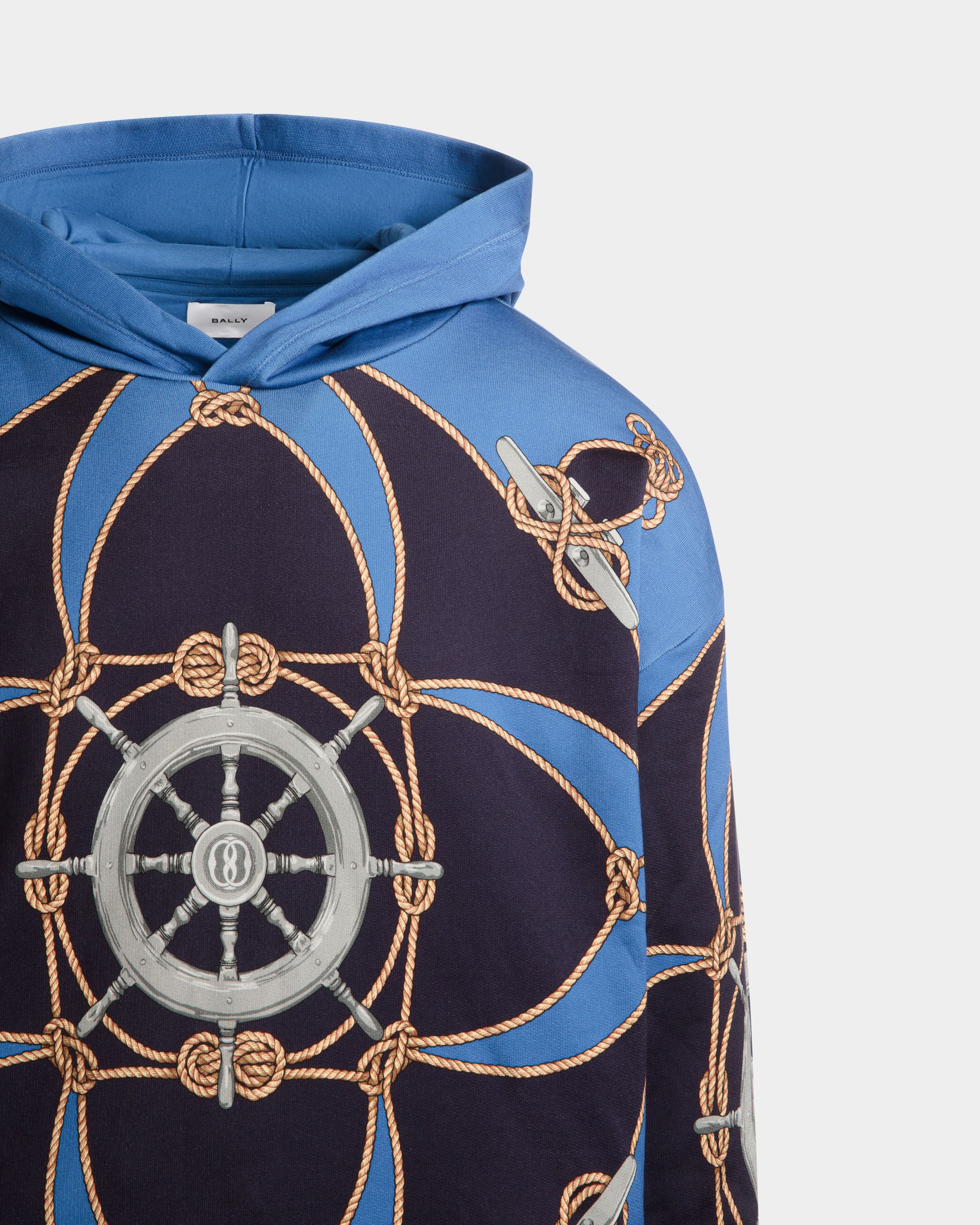 Sweat-shirt en coton bleu - Homme - Bally - 02