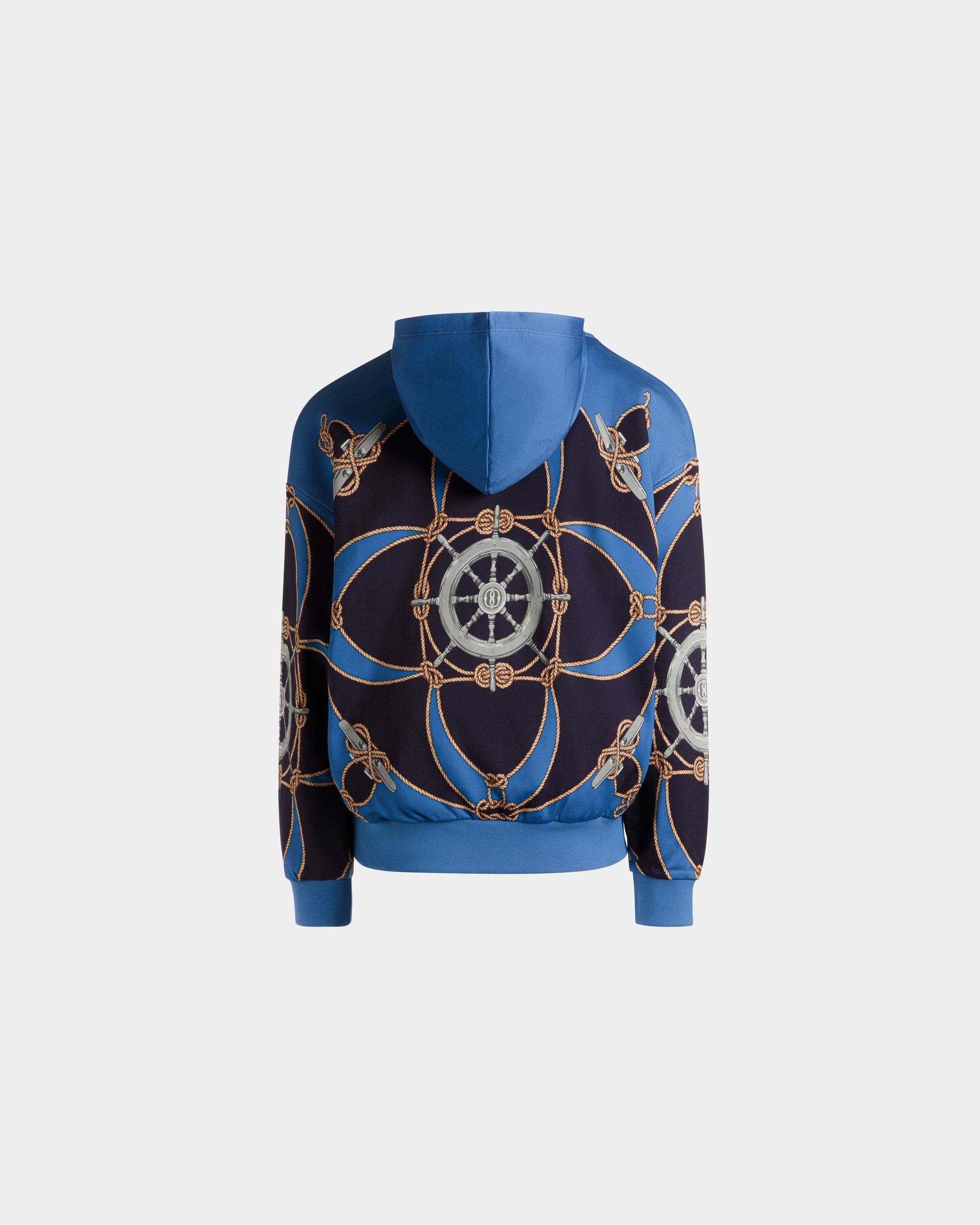 Sweat-shirt en coton bleu - Homme - Bally - 03