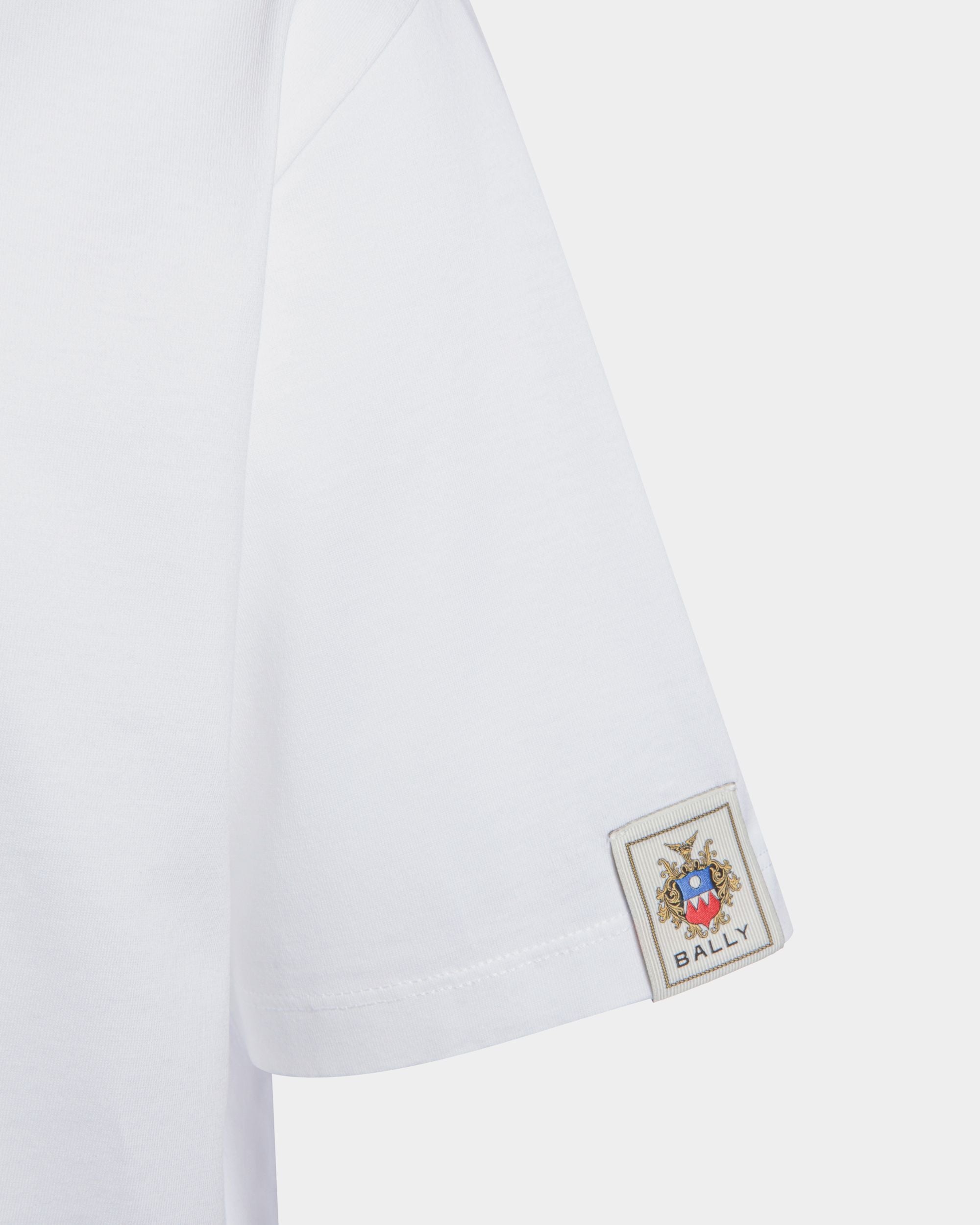 T-Shirt Avec Écusson Bally Crest En Coton Blanc - Homme - Bally - 02