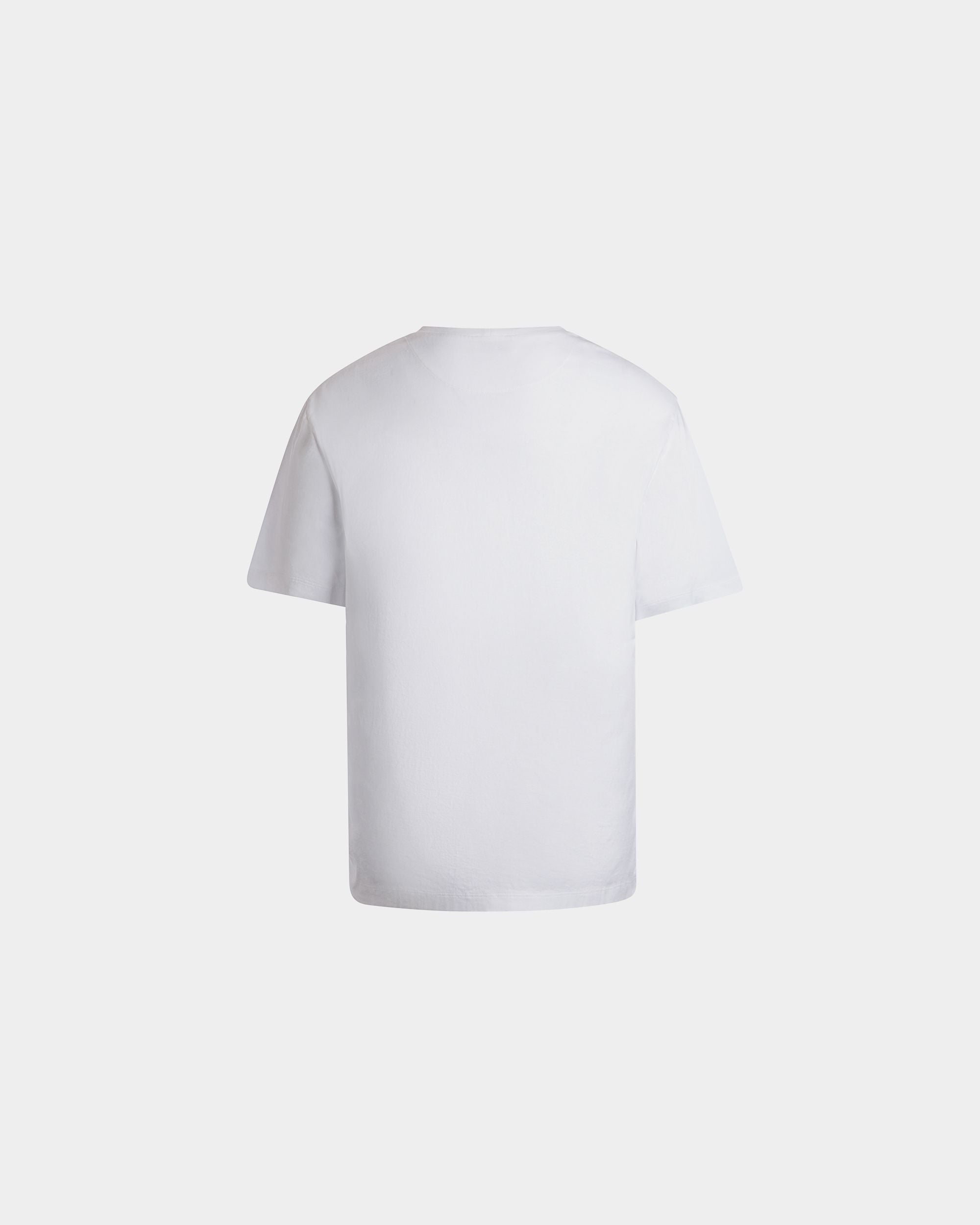 T-Shirt Avec Écusson Bally Crest En Coton Blanc - Homme - Bally - 03
