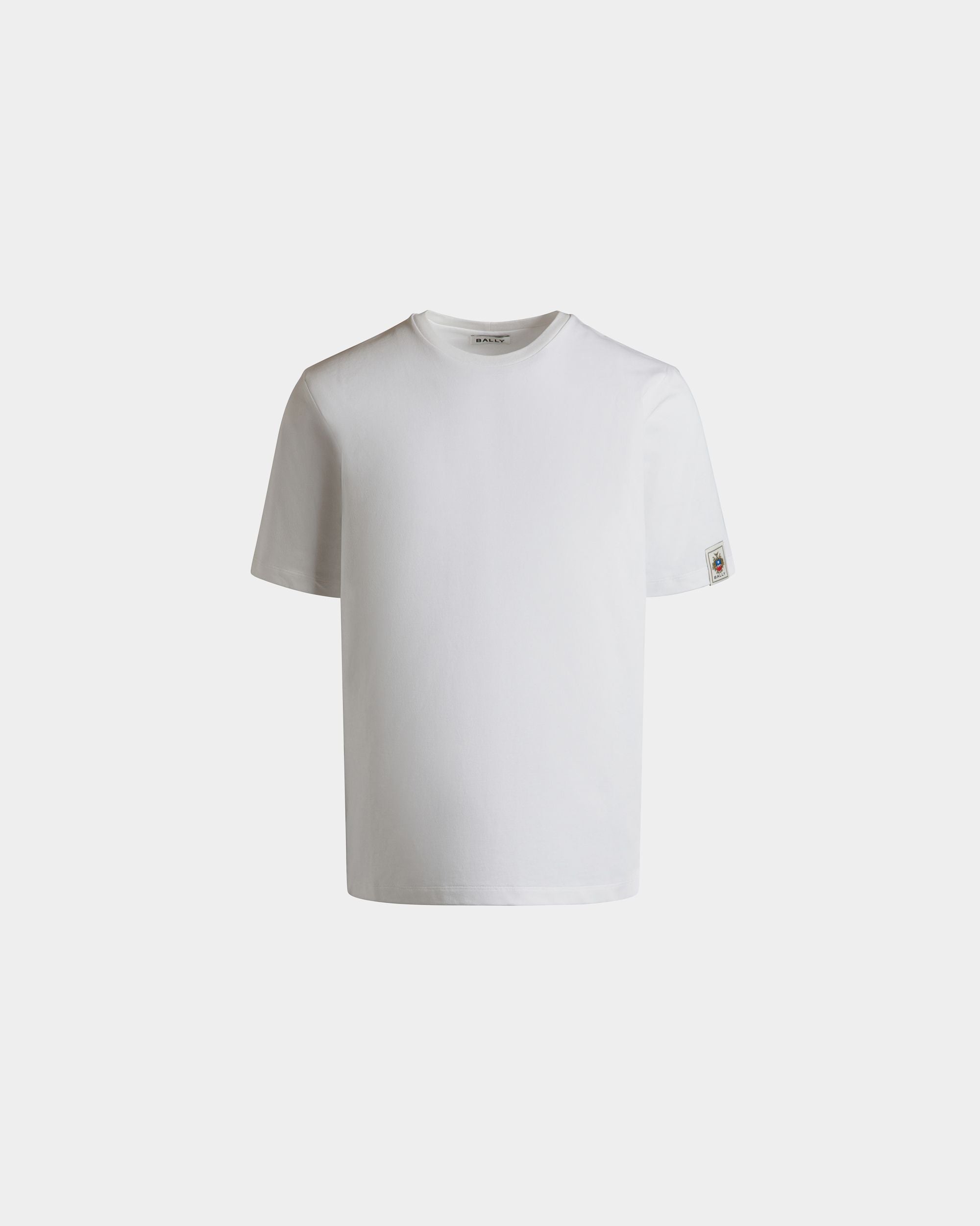 T-Shirt En Coton Blanc - Homme - Bally - 01