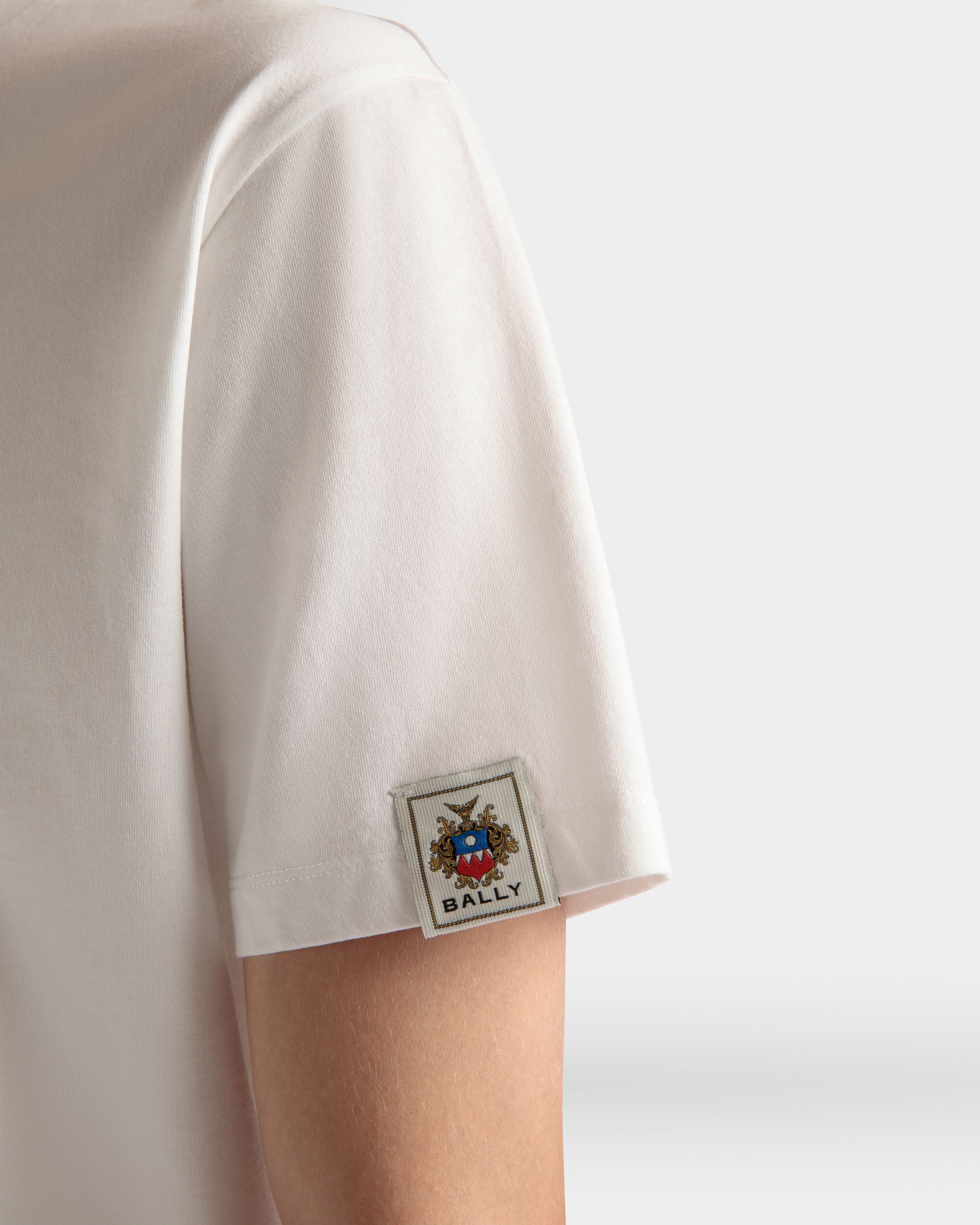 T-Shirt En Coton Blanc - Homme - Bally - 04