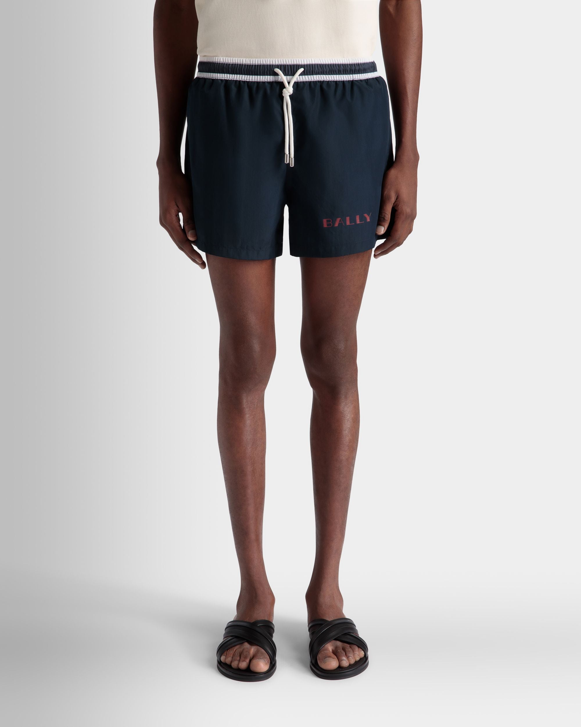 Maillot Summer Capsule En Popeline Technique Navy Blue - Homme - Bally - 03