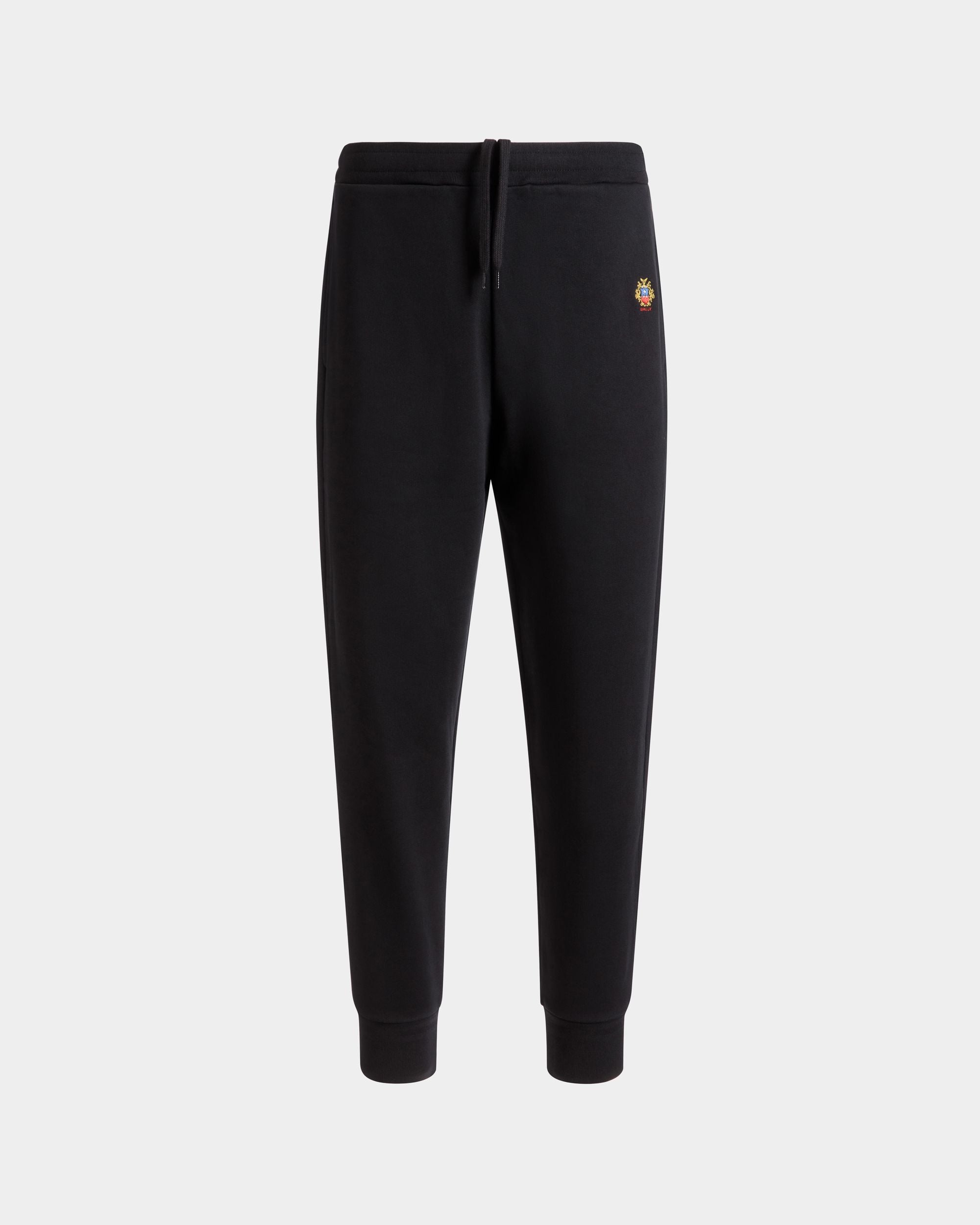 Pantalon De Survêtement Avec Logo Bally Crest En Coton Noir - Homme - Bally - 01