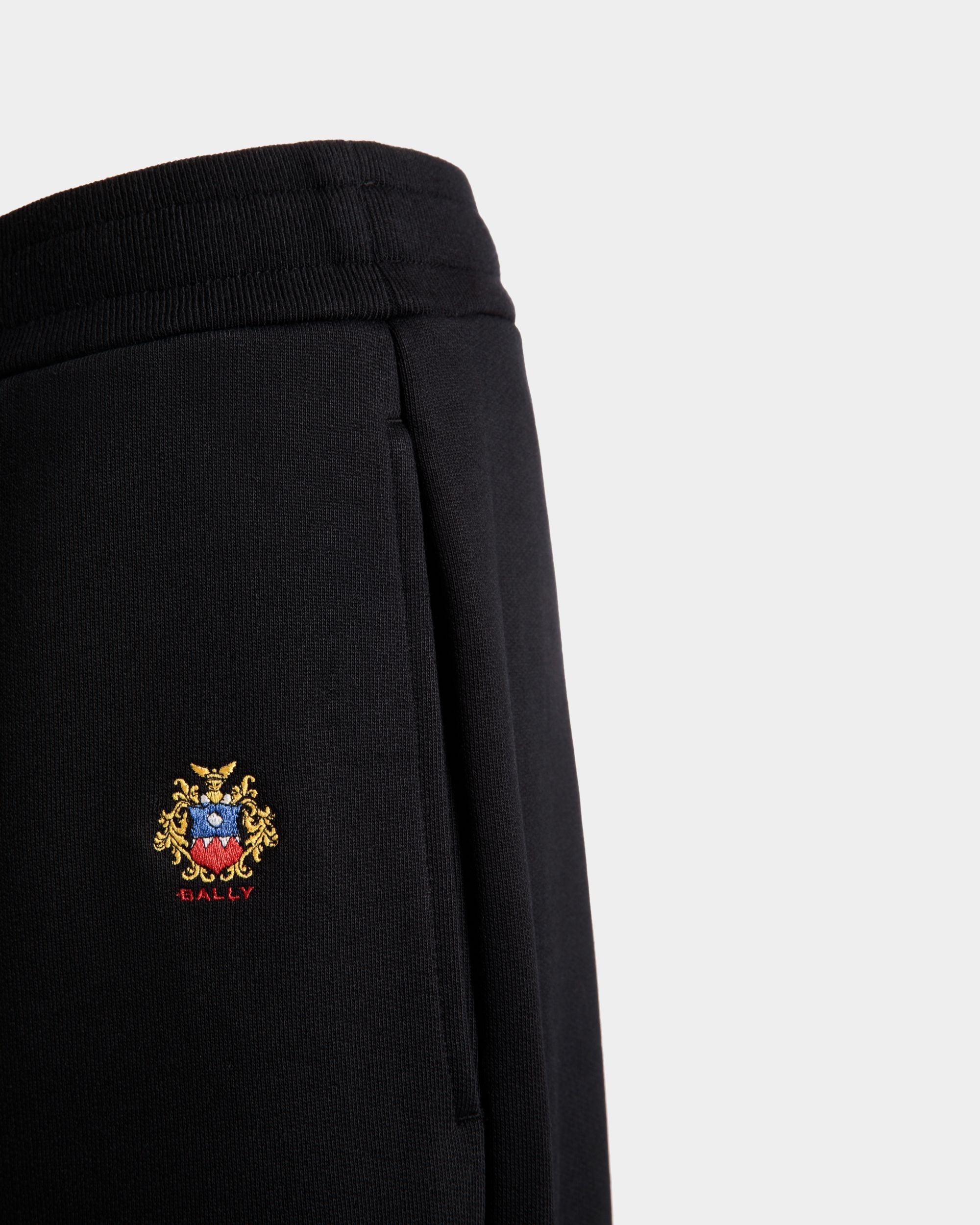 Pantalon De Survêtement Avec Logo Bally Crest En Coton Noir - Homme - Bally - 02
