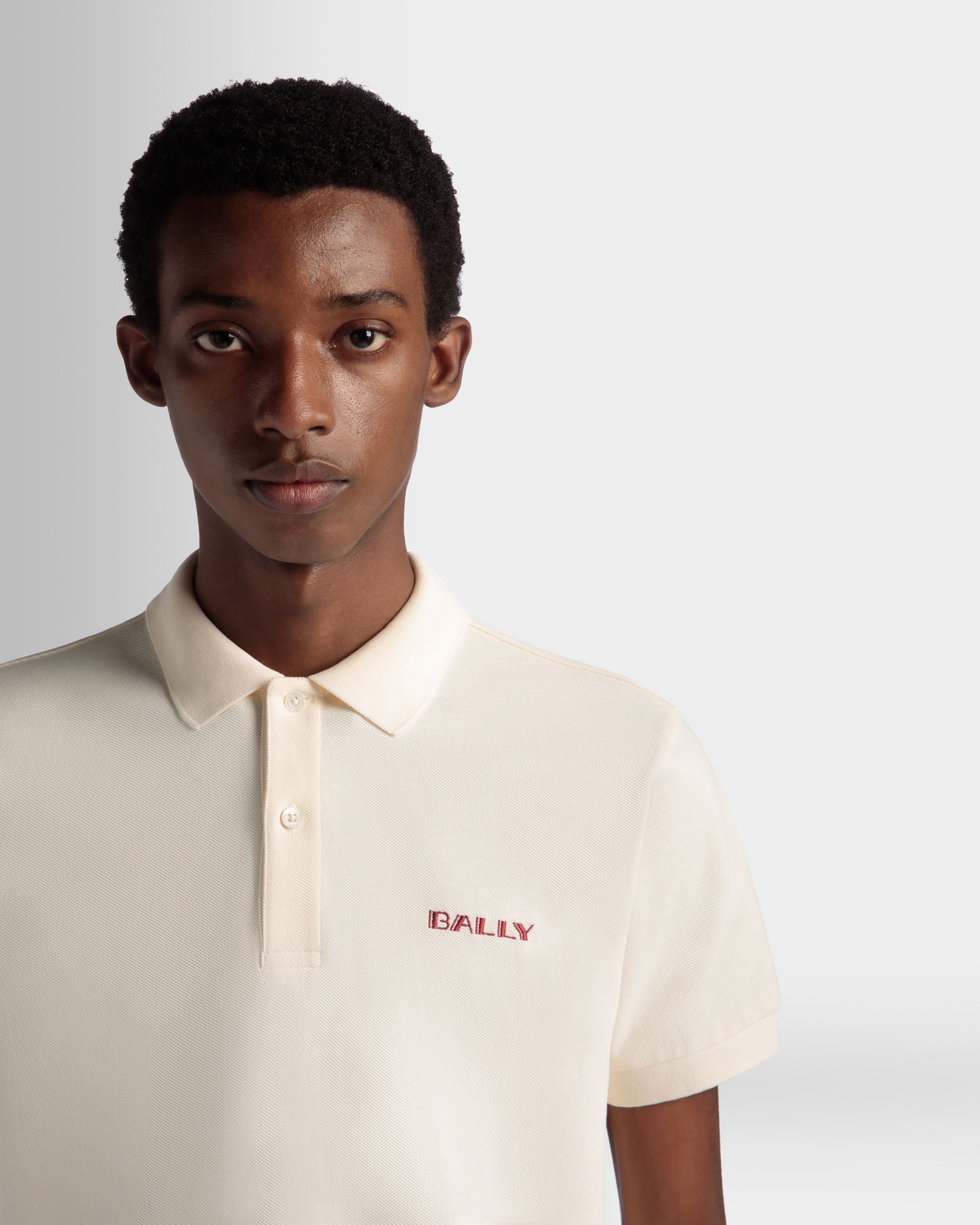 Polo Summer Capsule En Coton Blanc - Homme - Bally - 04