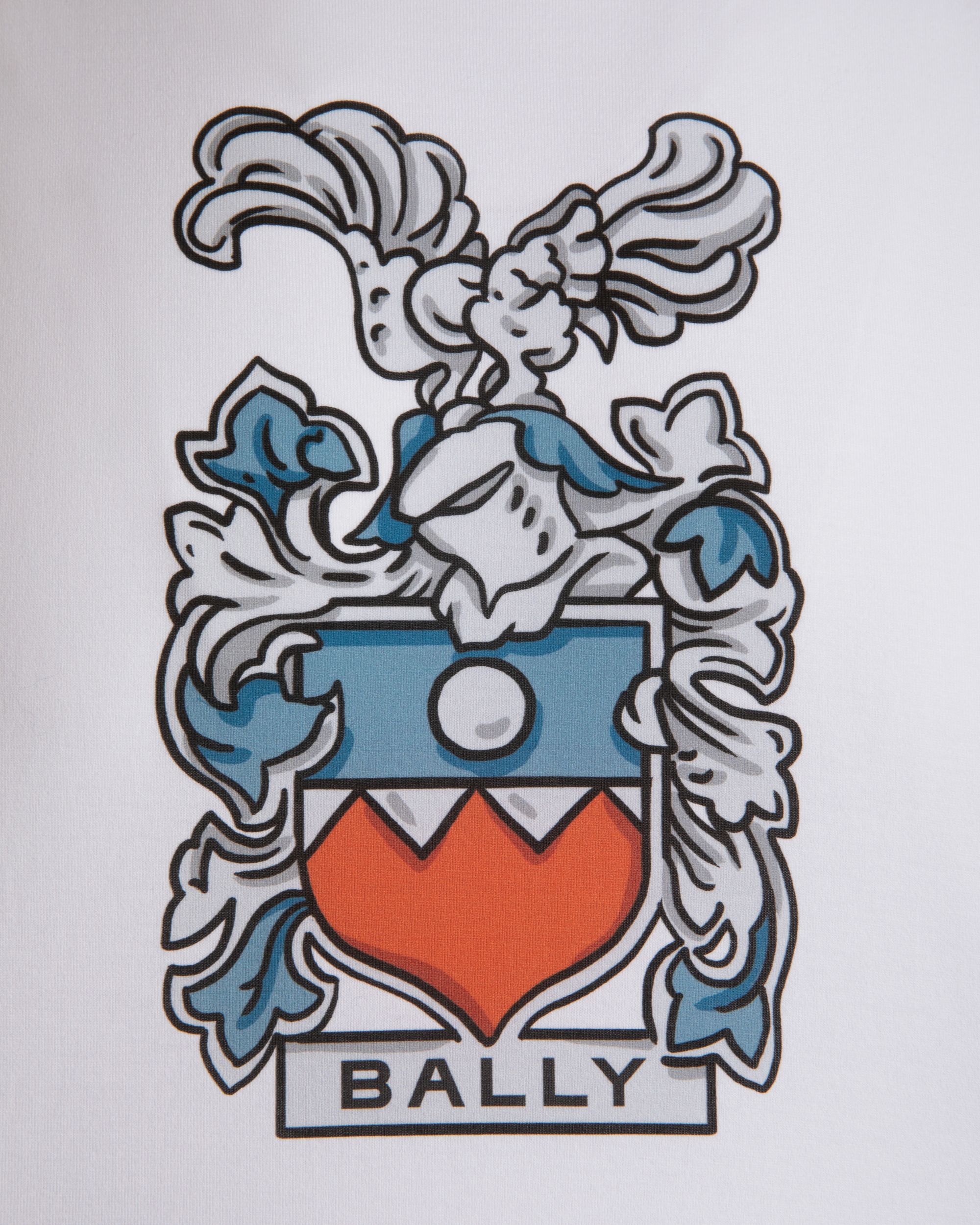T-Shirt Avec Écusson Bally Crest En Coton Blanc - Homme - Bally - 03