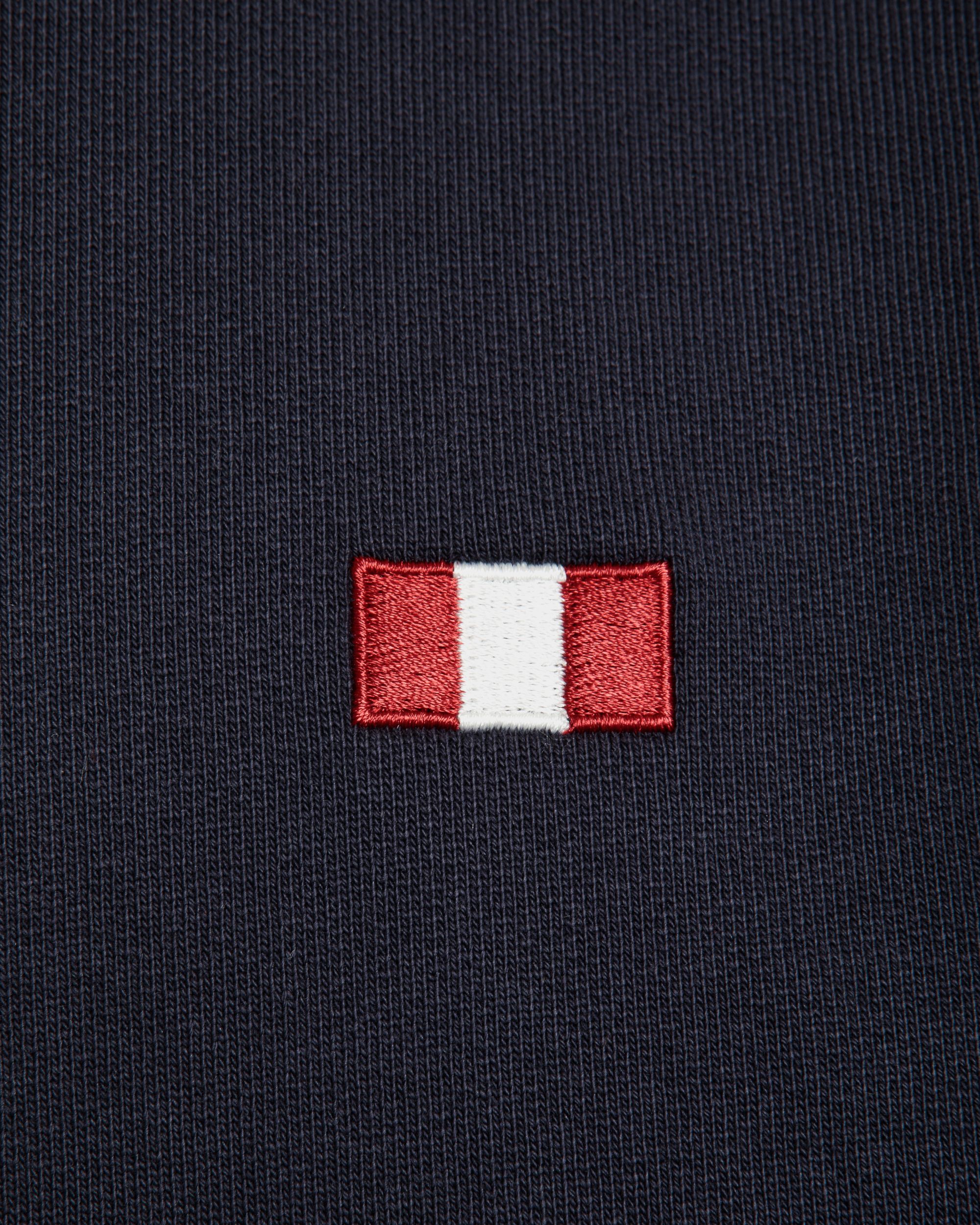 Sweat-Shirt Ras-Du-Cou Avec Détail Bally Flag En Coton Navy Blue - Homme - Bally - 04