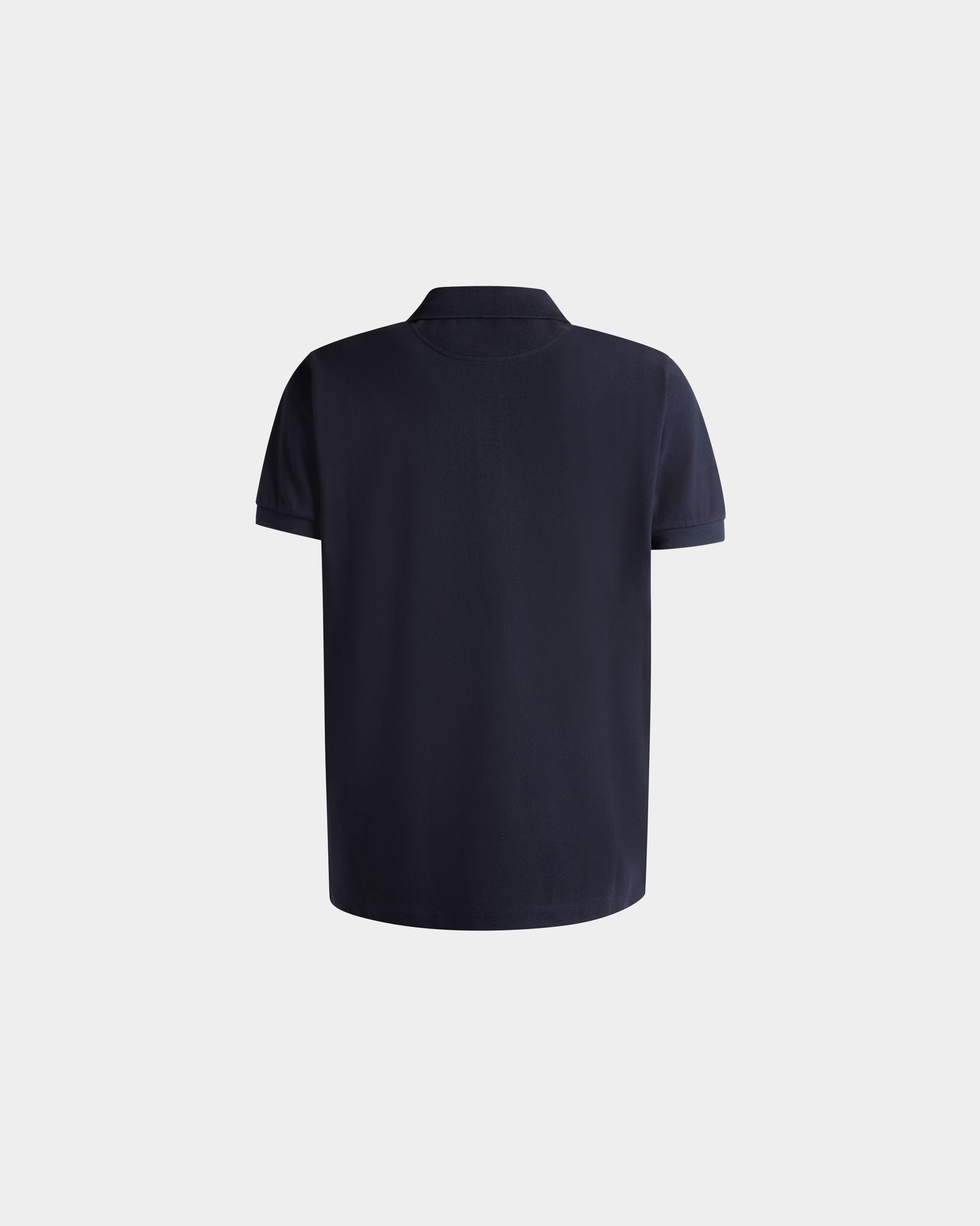 Polo Avec Forest Mask En Coton Navy Blue - Homme - Bally - 07
