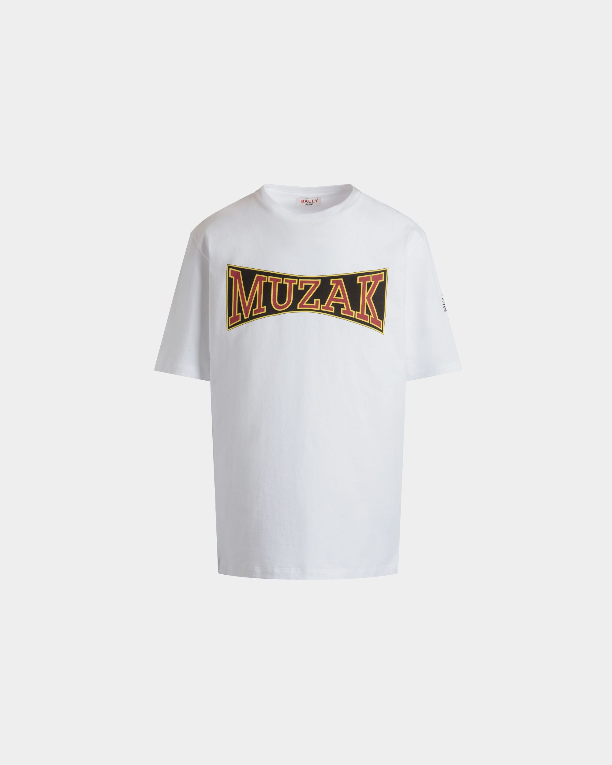 T-Shirt DJ Leo Mas X Bally En Coton Blanc Avec Imprimé Muzak - Homme - Bally - 01