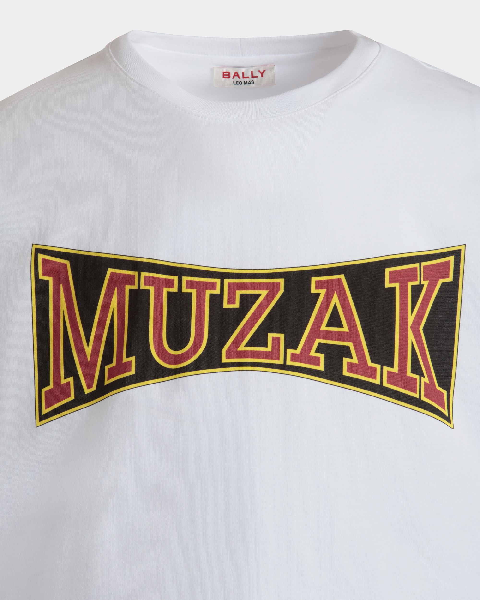 T-Shirt DJ Leo Mas X Bally En Coton Blanc Avec Imprimé Muzak - Homme - Bally - 04