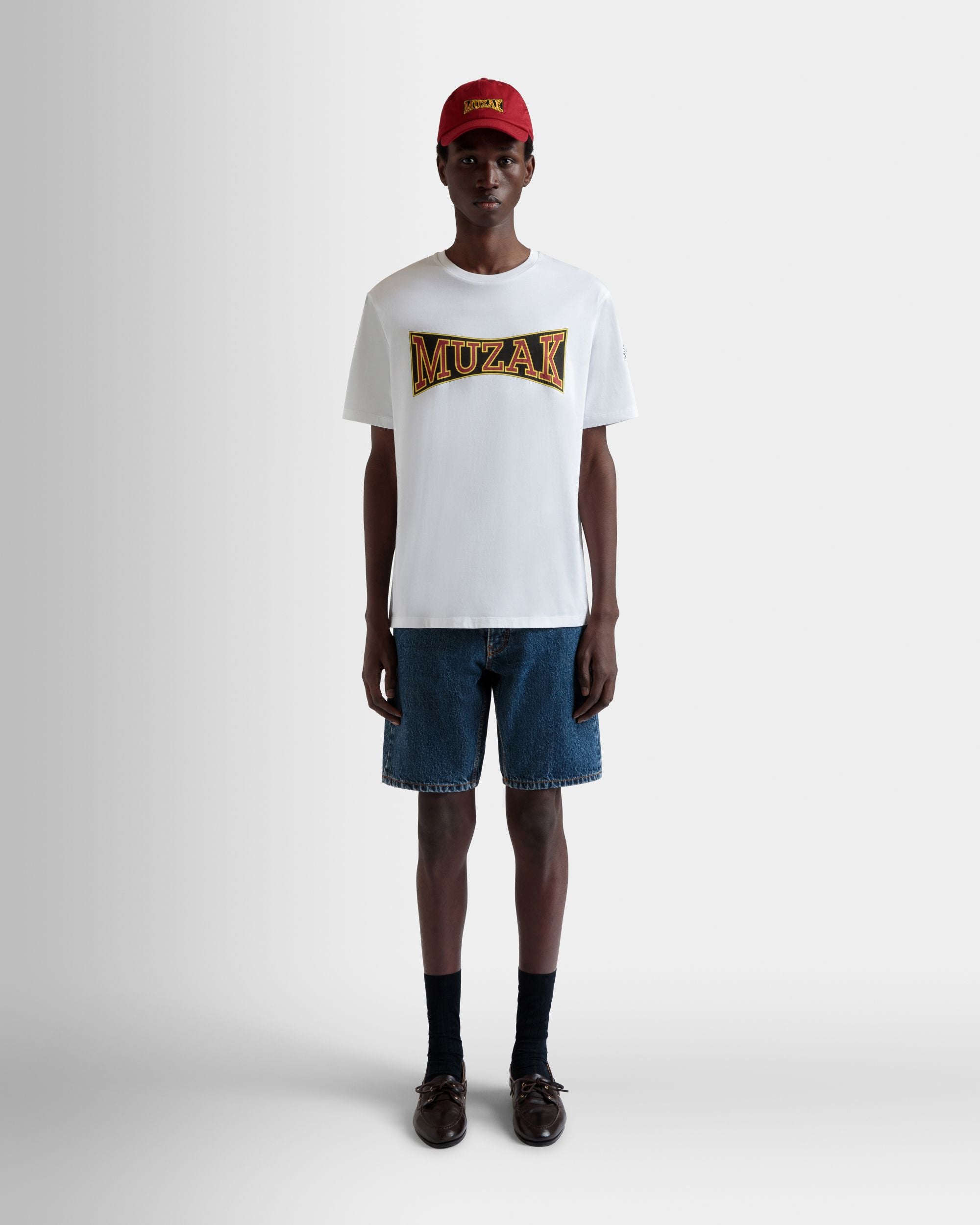 T-Shirt DJ Leo Mas X Bally En Coton Blanc Avec Imprimé Muzak - Homme - Bally - 09