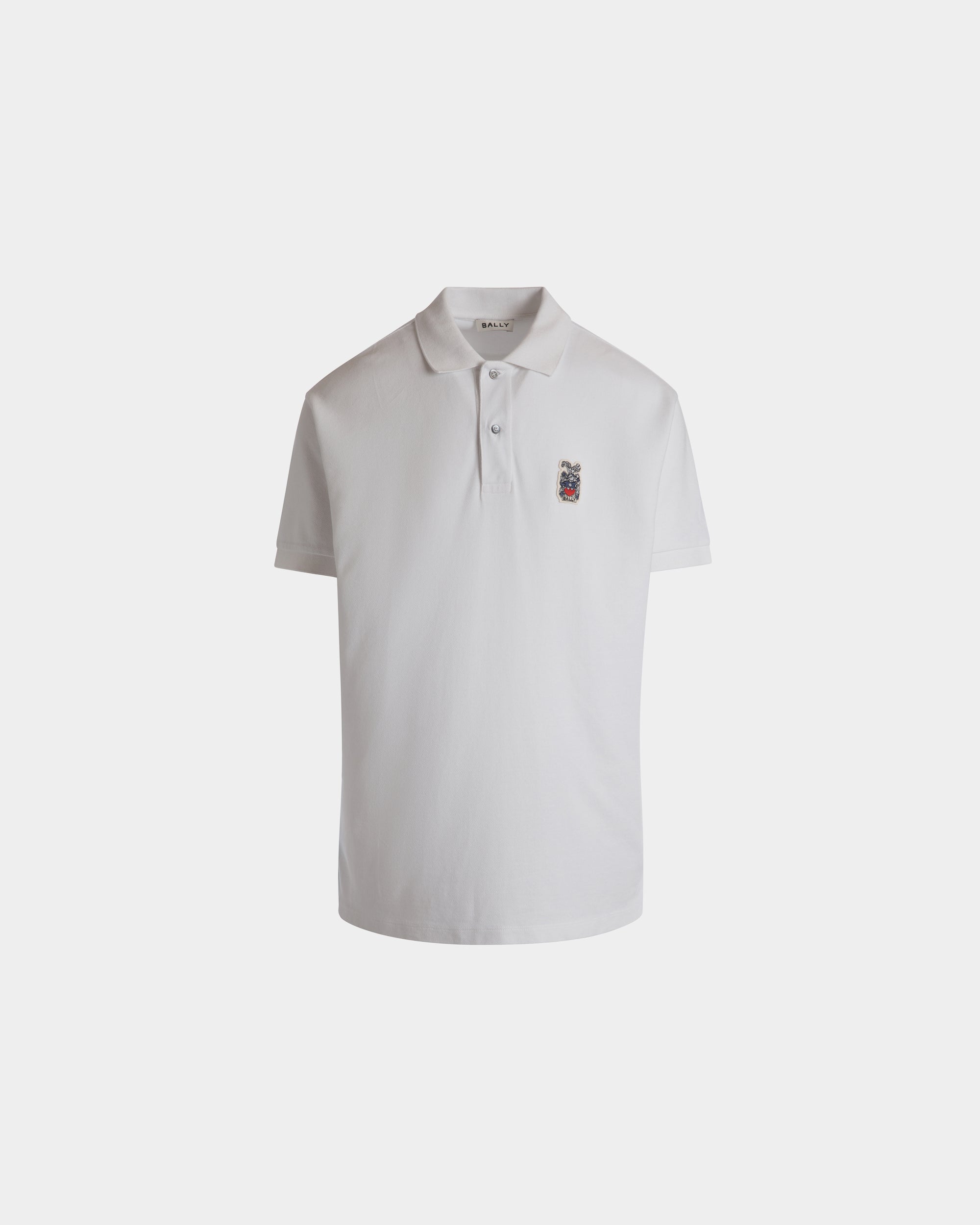 Polo En Coton Blanc - Homme - Bally - 01