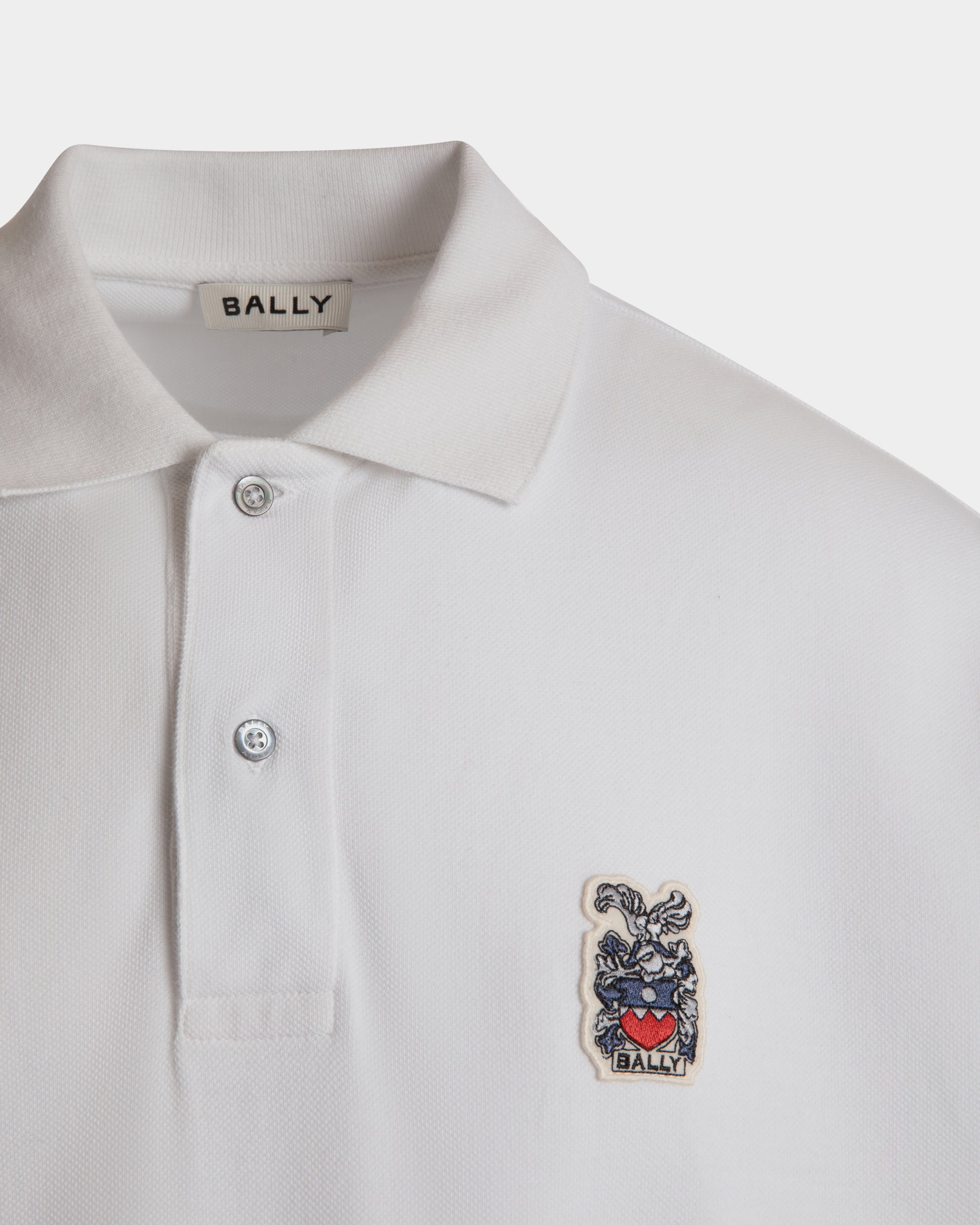 Polo En Coton Blanc - Homme - Bally - 04