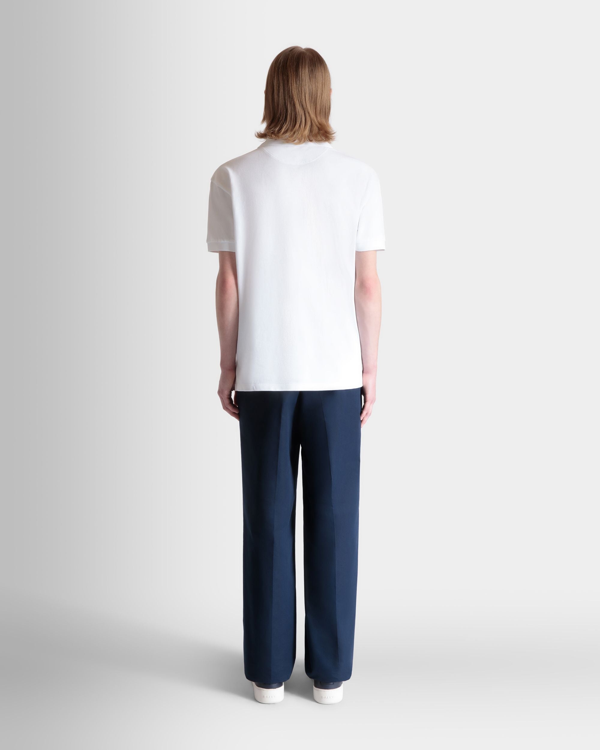 Polo En Coton Blanc - Homme - Bally - 06