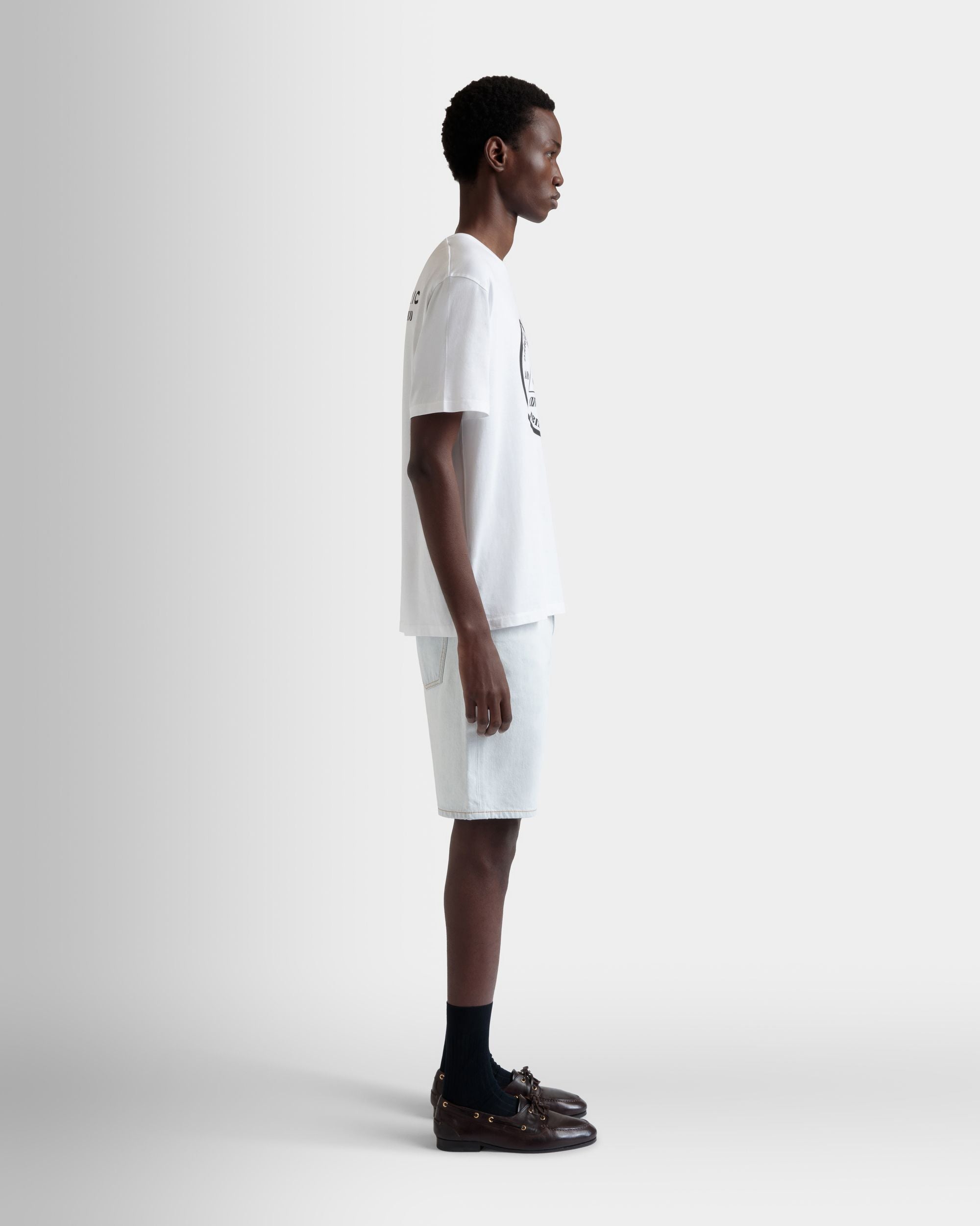 T-Shirt DJ Leo Mas X Bally En Coton Blanc Avec Imprimé Amnesia - Homme - Bally - 05