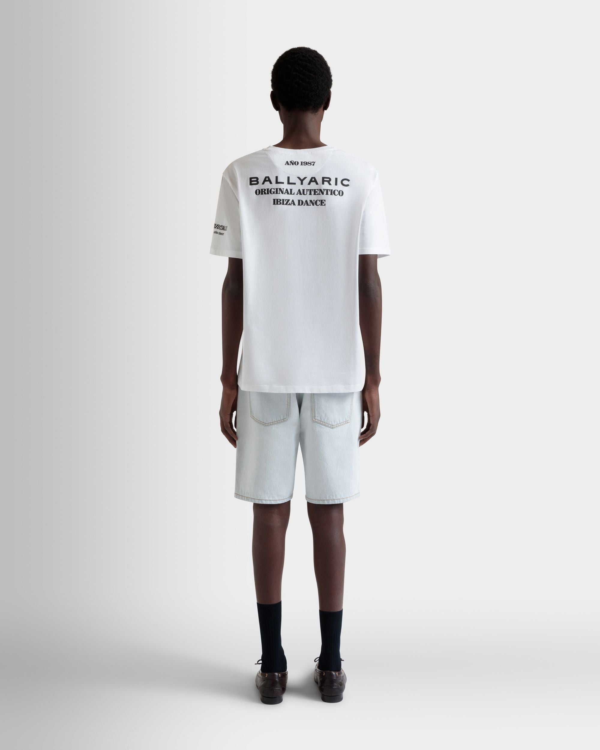 T-Shirt DJ Leo Mas X Bally En Coton Blanc Avec Imprimé Amnesia - Homme - Bally - 06