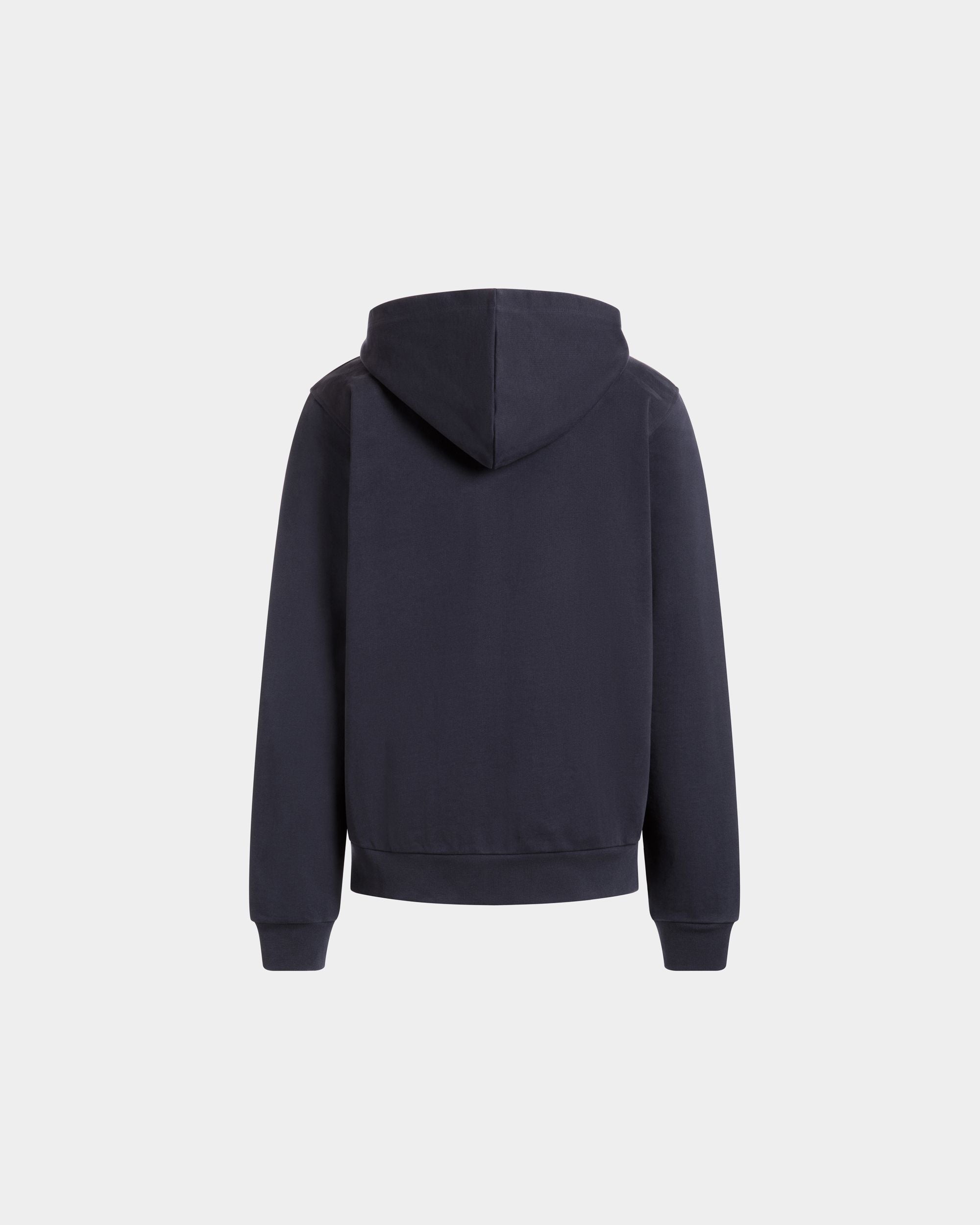 Sweat-Shirt À Capuche En Coton Navy Blue - Homme - Bally - 07