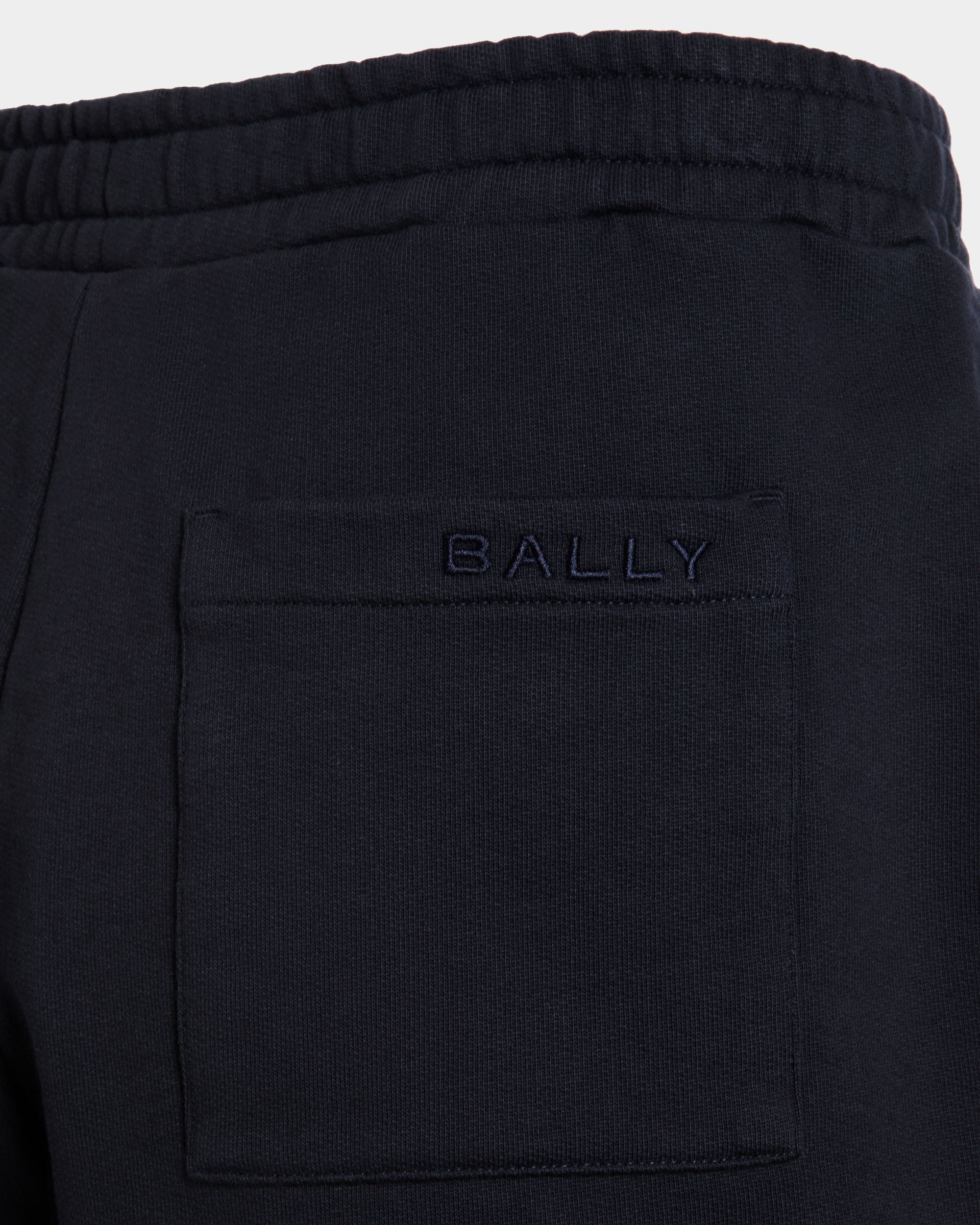 Short Avec Détail Bally Flag En Coton Navy Blue - Homme - Bally - 04