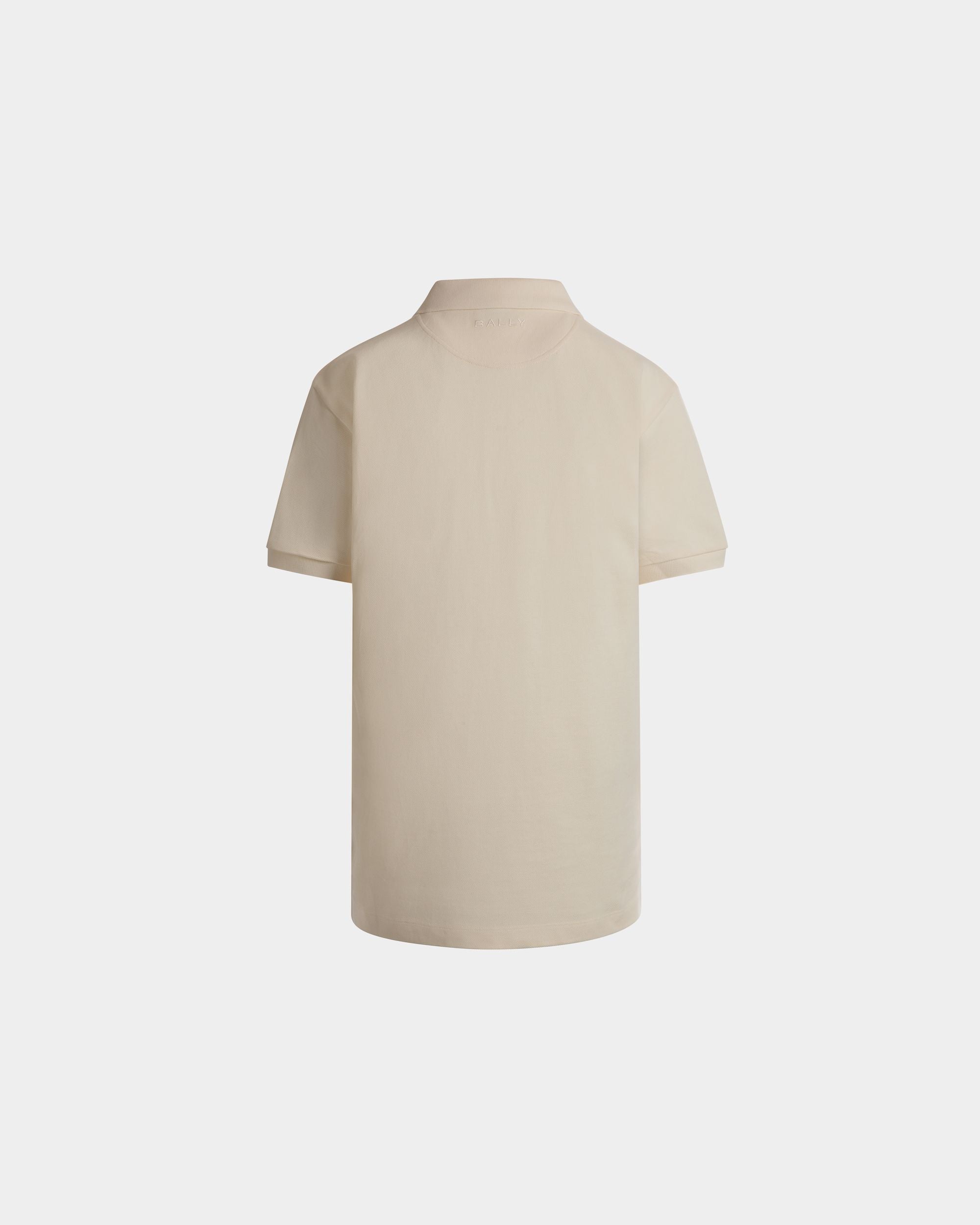 Polo Avec Bally Flag En Coton Ivoire - Homme - Bally - 07