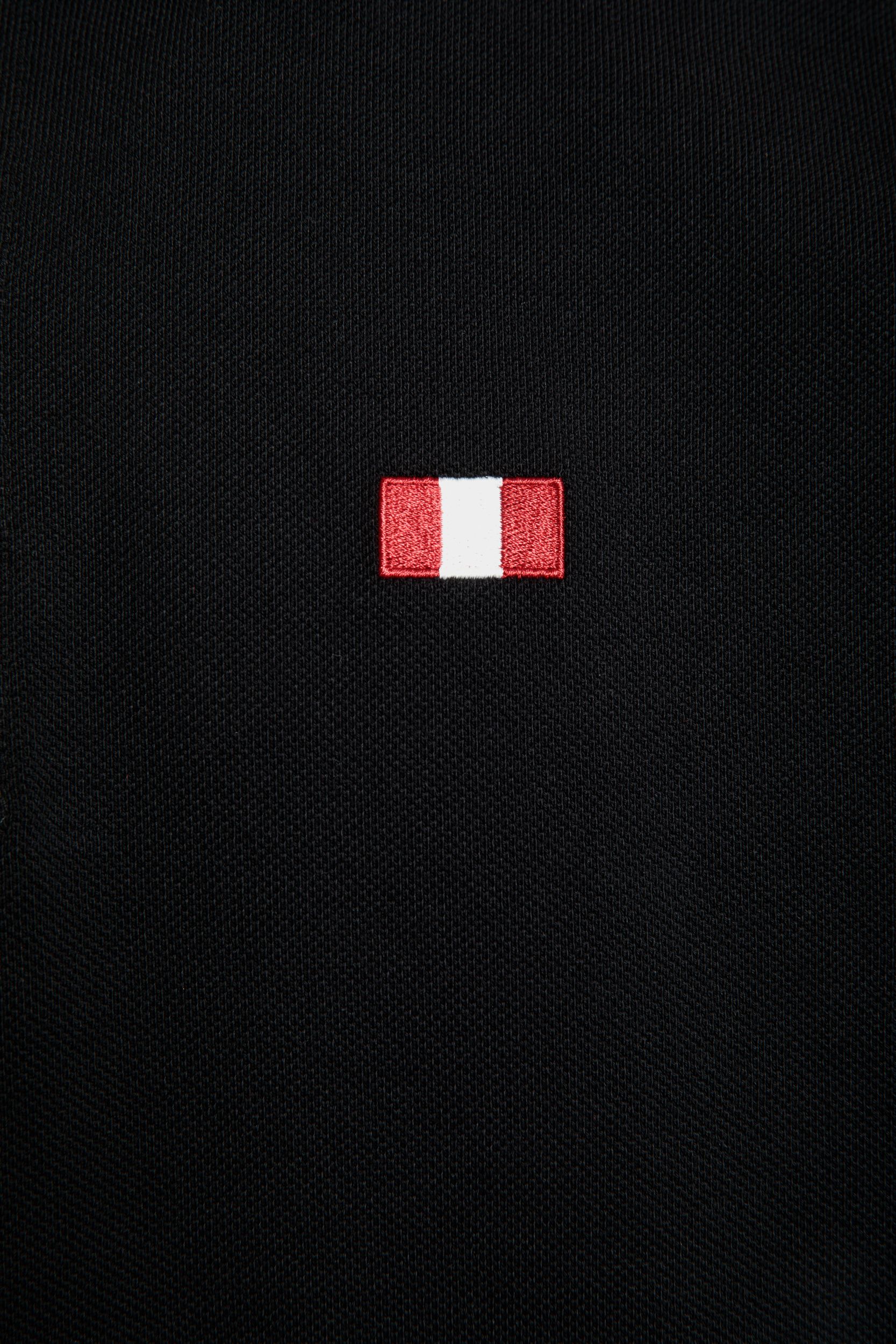 Polo Avec Bally Flag En Coton Noir - Homme - Bally - 04