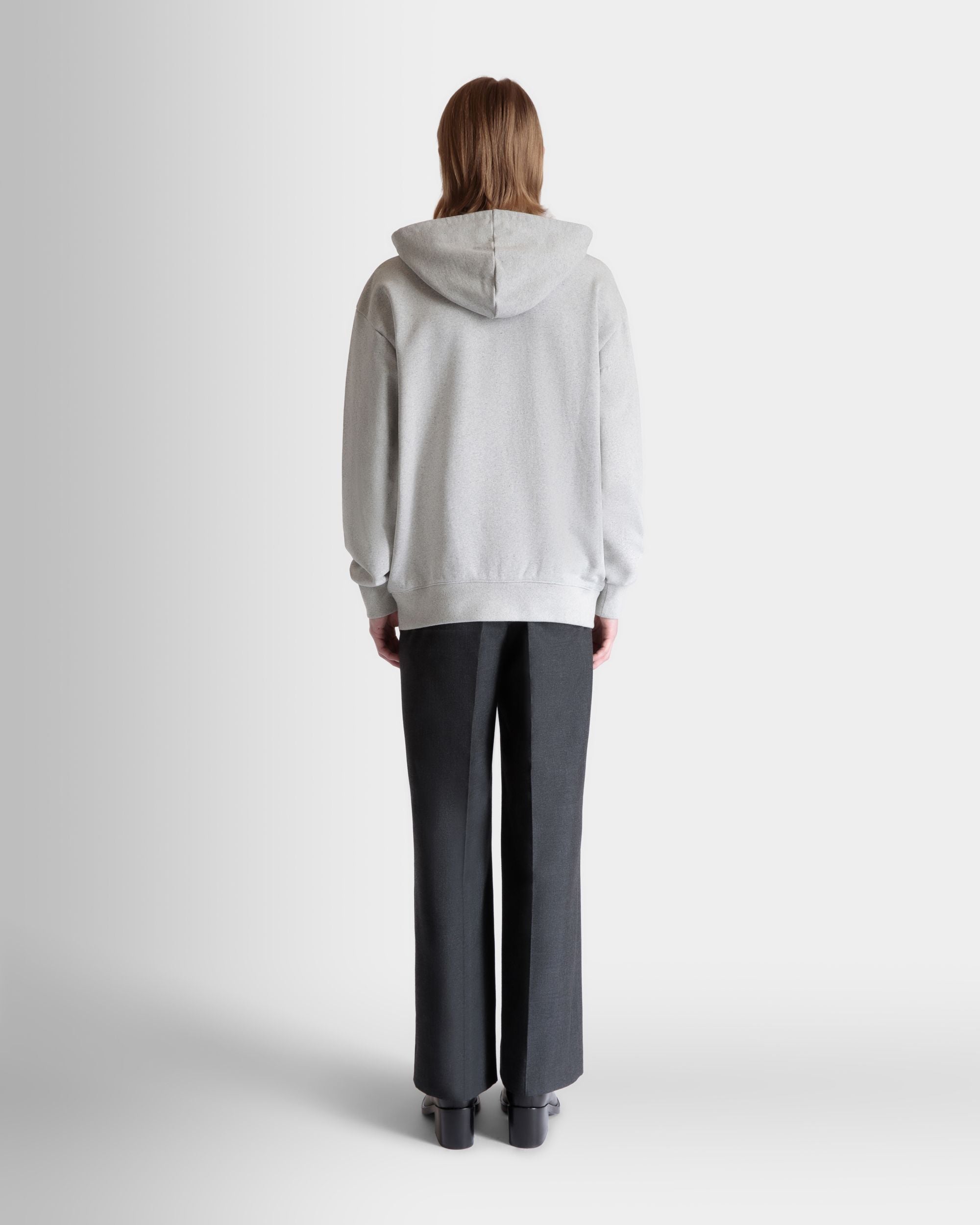 Sweat-Shirt À Capuche Avec Enchanting Mushrooms En Coton Gris Chiné - Homme - Bally - 06