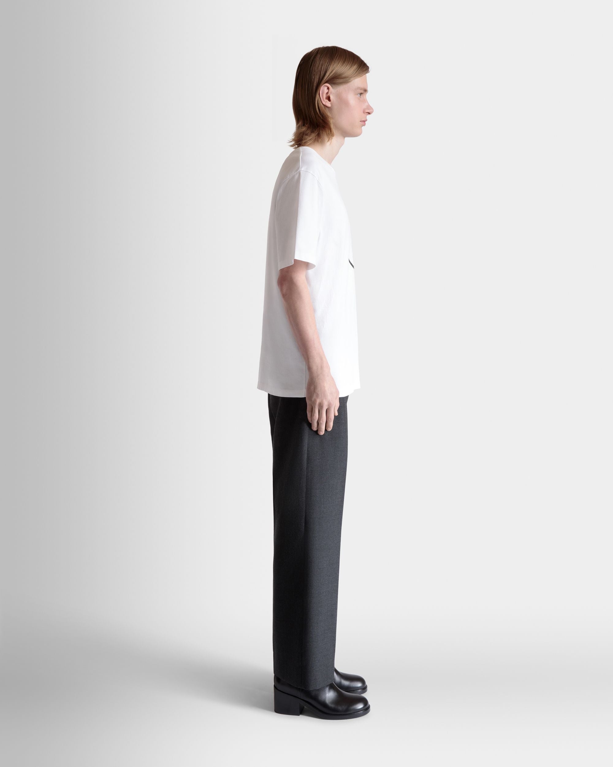 T-Shirt Avec Graphisme Beni Bischof Rocking Bally En Coton Blanc - Homme - Bally - 05
