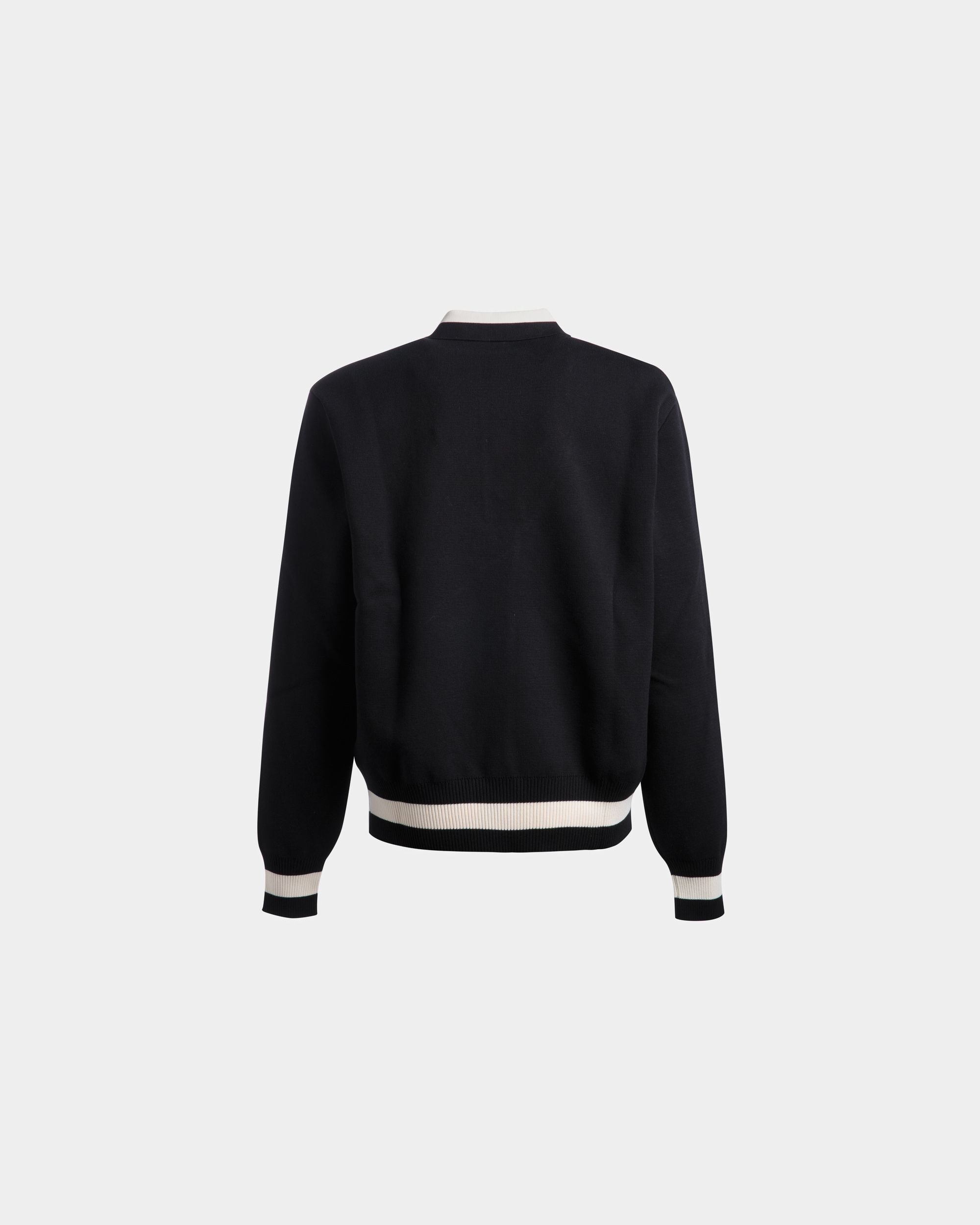 Polo En Maille De Coton Noire - Homme - Bally - 06