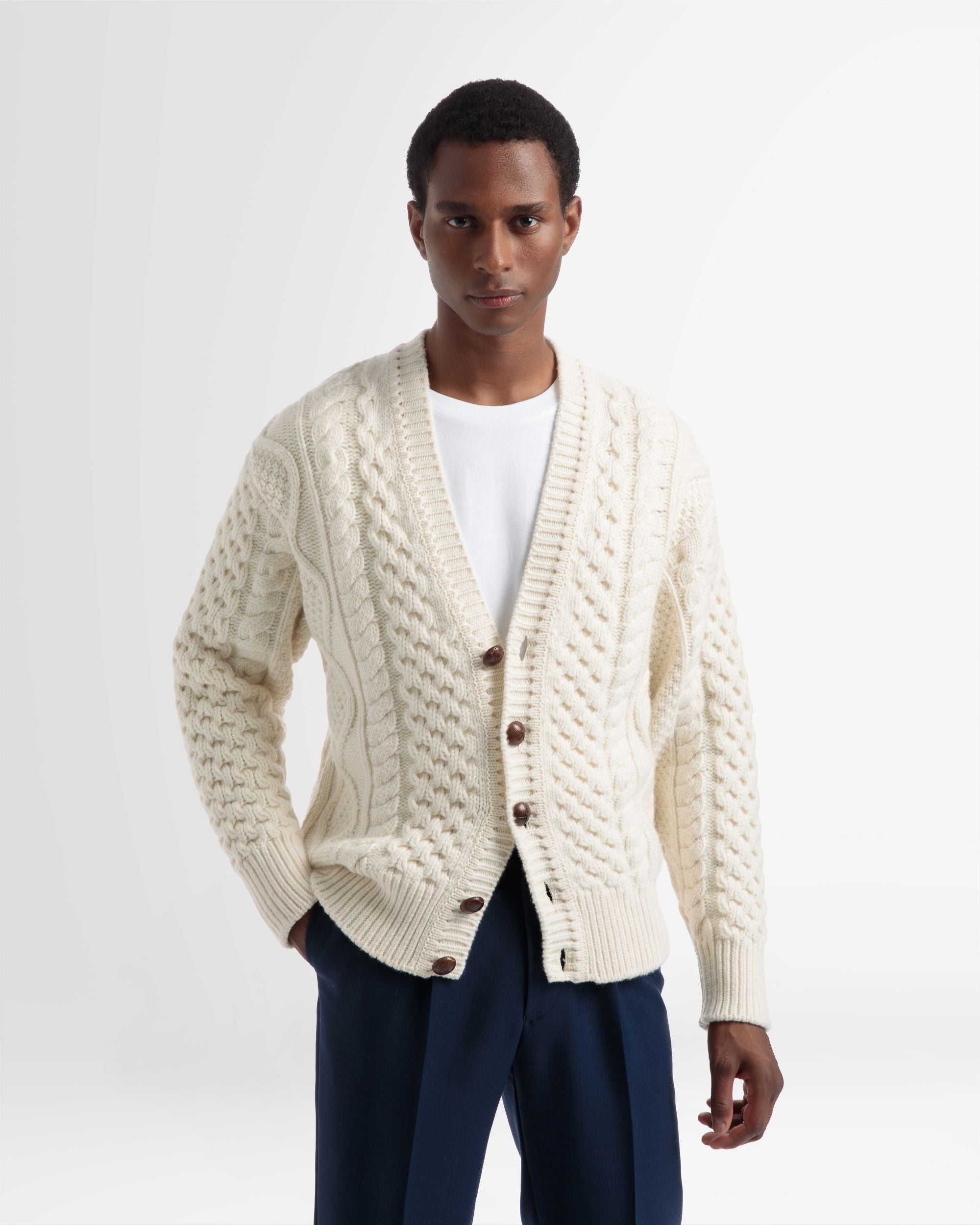 Pièce En Maille Avec Col En V - Homme - Bally - 03