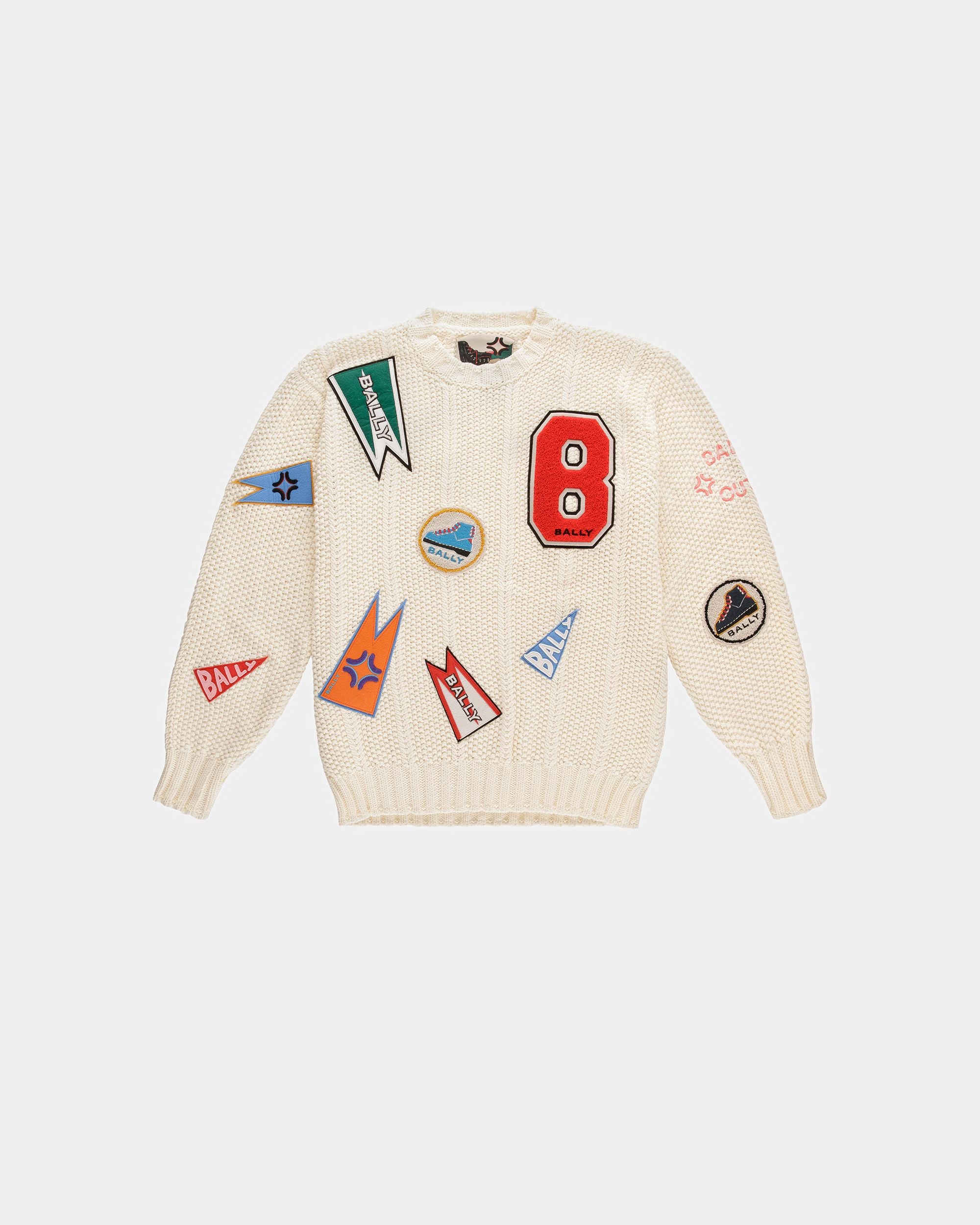 Pull Ras-du-cou Peak Outlook En Coton Ivoire - Homme - Bally - 01