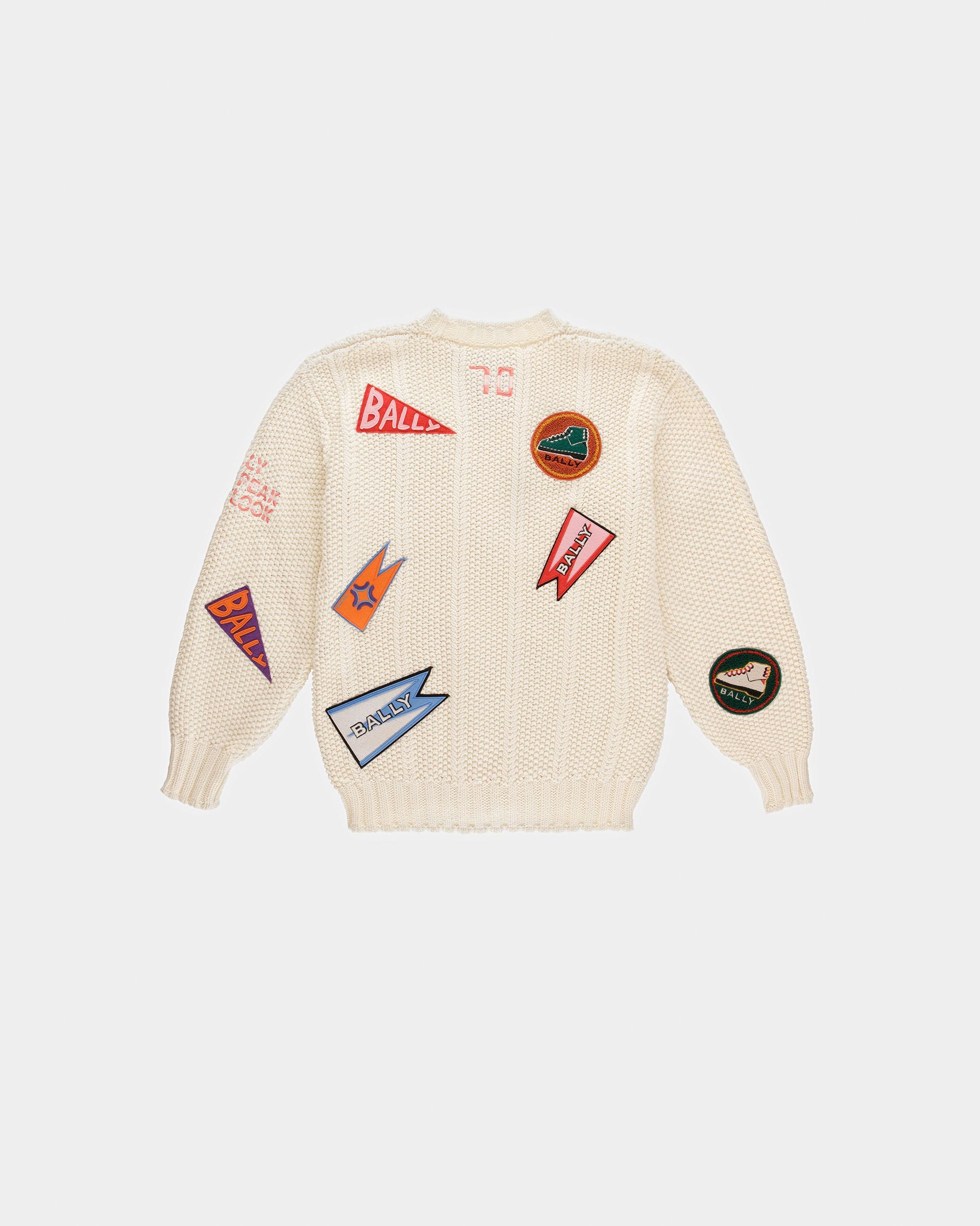 Pull Ras-du-cou Peak Outlook En Coton Ivoire - Homme - Bally - 07