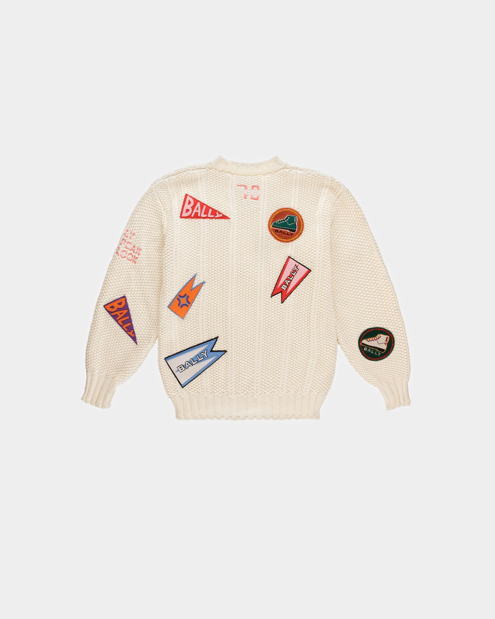 Pull Ras-du-cou Peak Outlook En Coton Ivoire - Homme - Bally - 08